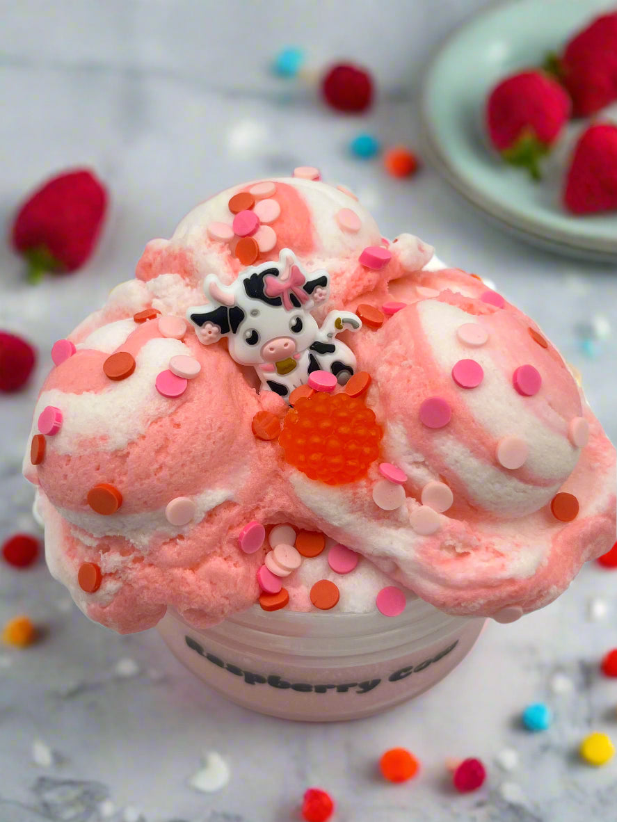 Raspberry Cow Slime