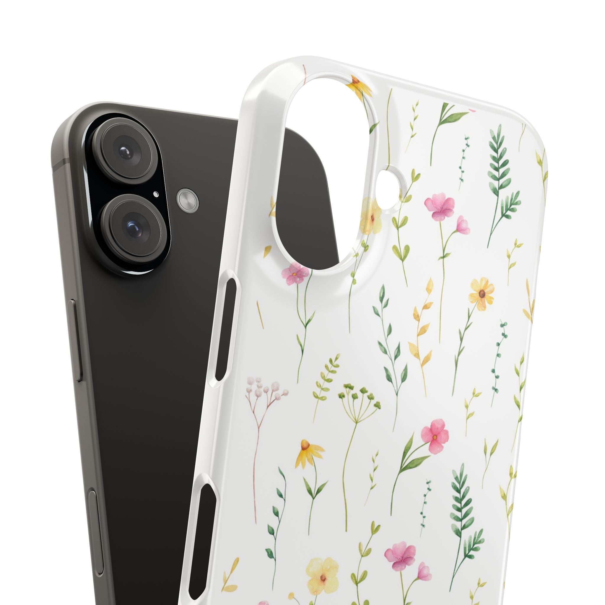 Floral Meadow Snap Case — Delicate Wildflower Phone Cover