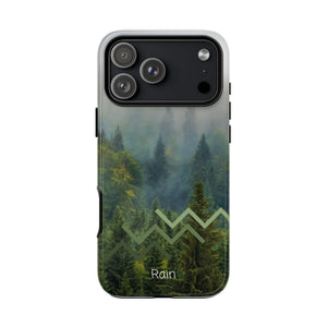 Forest Mist Phone Case — Rainy Mountain Landscape Protective Cover