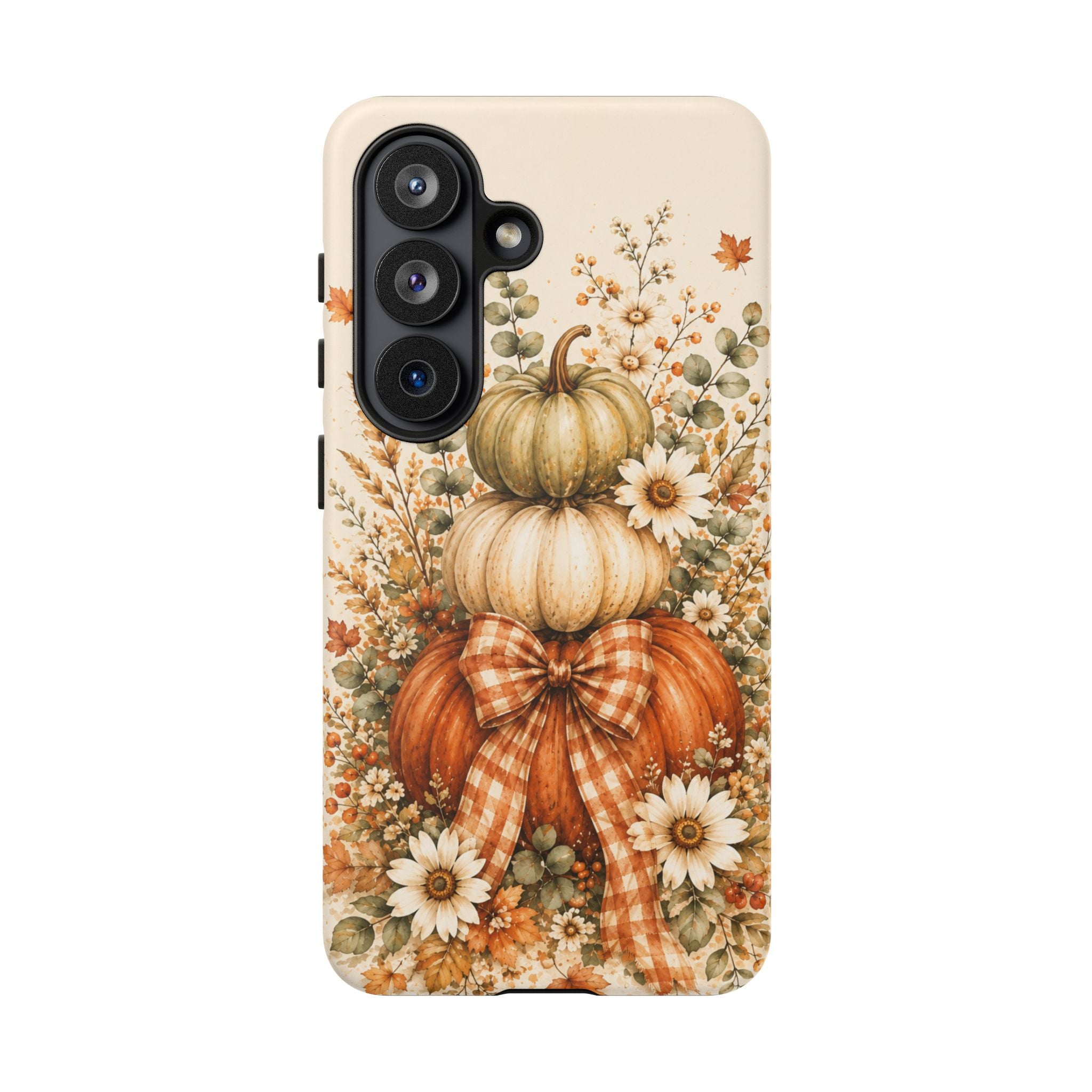 Autumn Pumpkin Bouquet Phone Case — Fall Floral Harvest Design