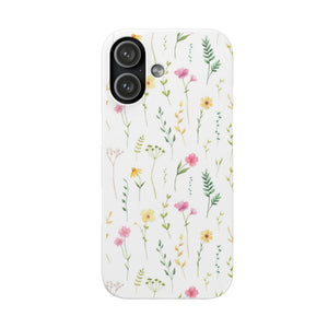 Floral Meadow Snap Case — Delicate Wildflower Phone Cover