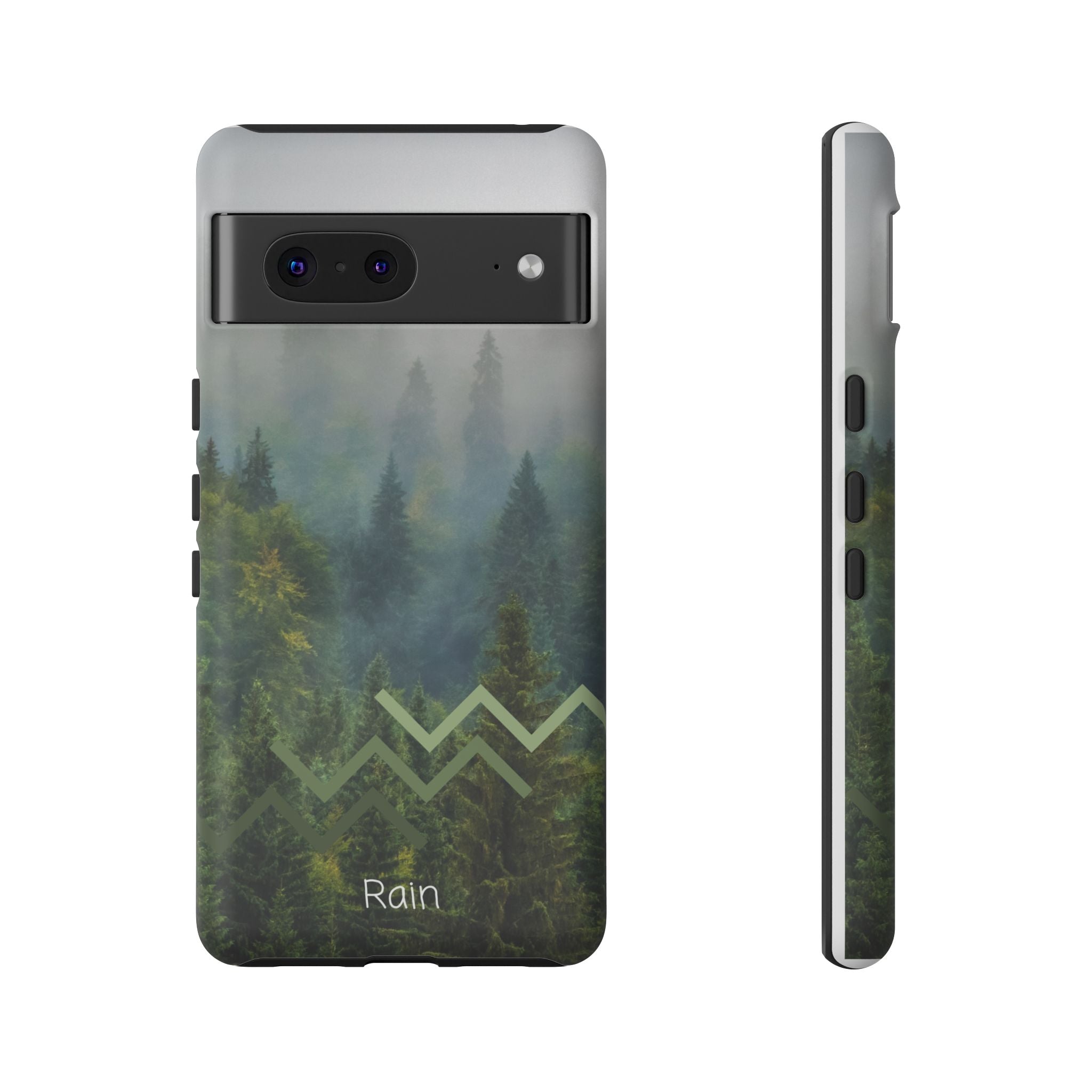 Forest Mist Phone Case — Rainy Mountain Landscape Protective Cover