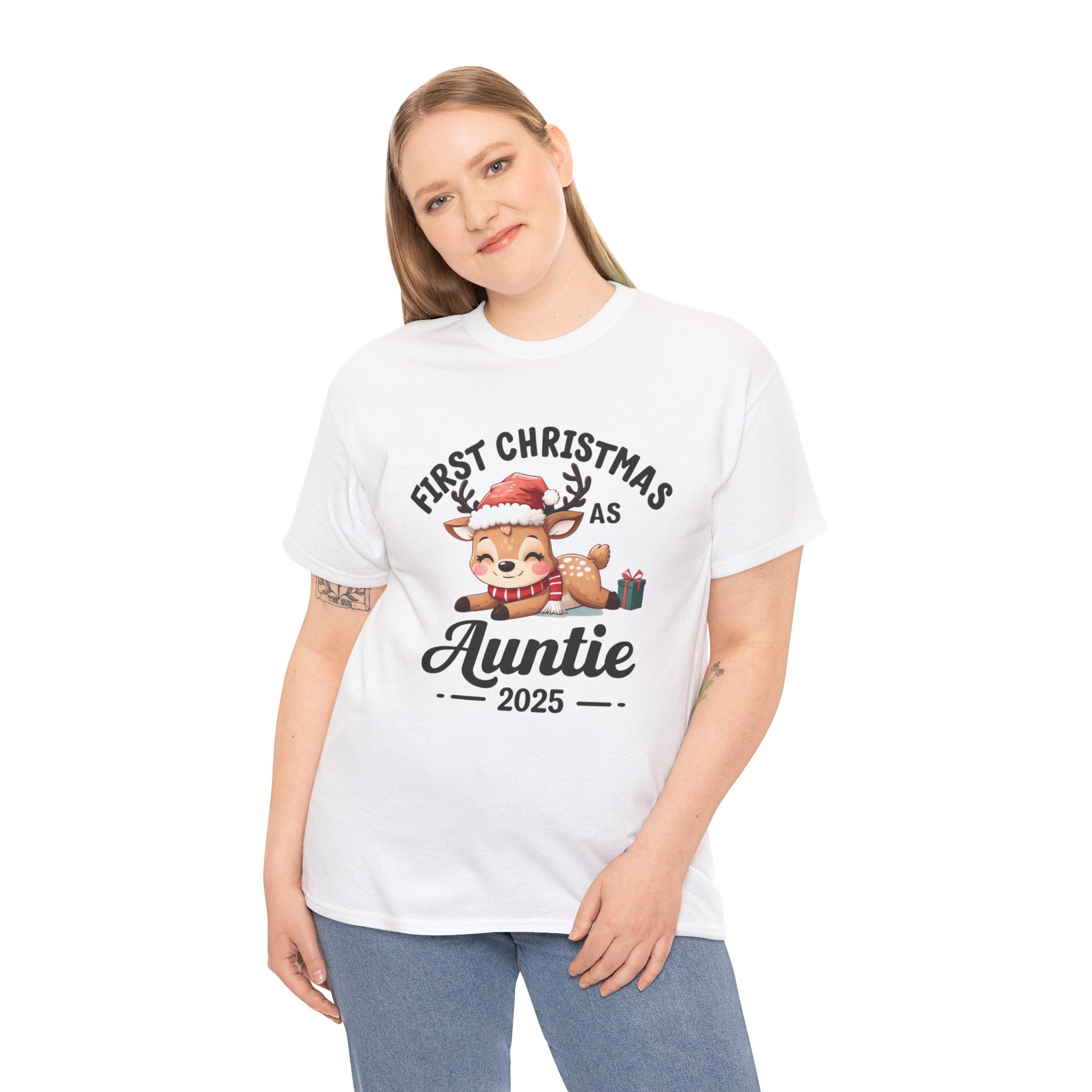 First Christmas as Auntie 2025 Tee