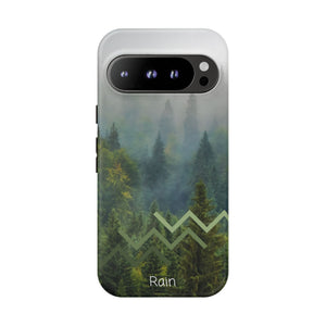 Forest Mist Phone Case — Rainy Mountain Landscape Protective Cover