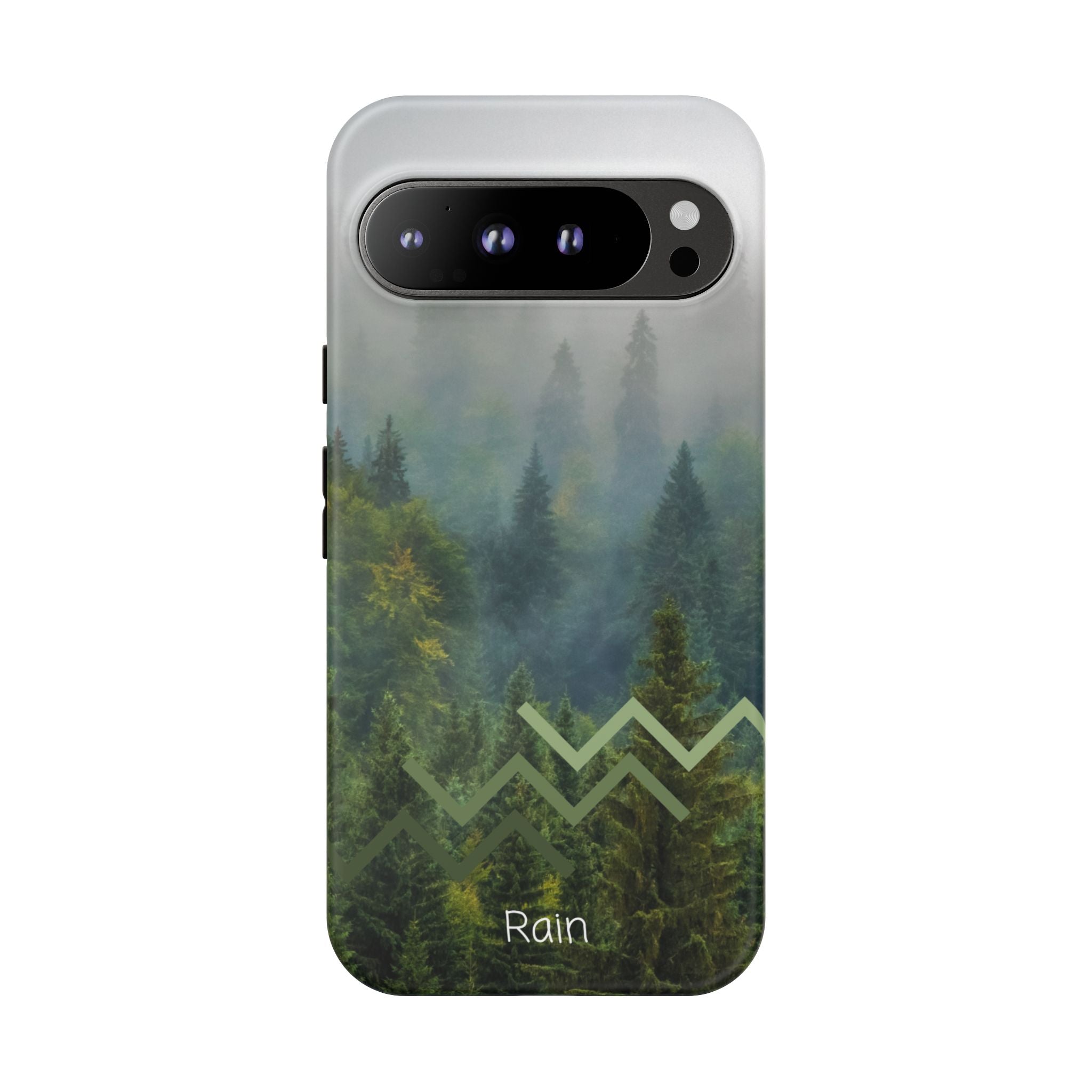 Forest Mist Phone Case — Rainy Mountain Landscape Protective Cover