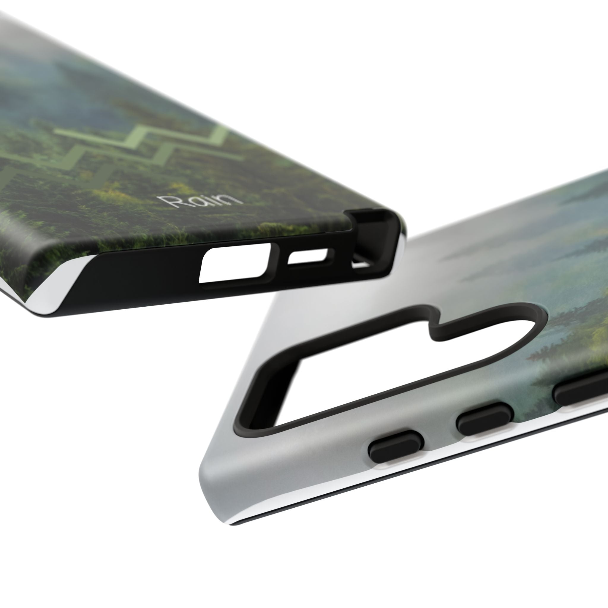 Forest Mist Phone Case — Rainy Mountain Landscape Protective Cover