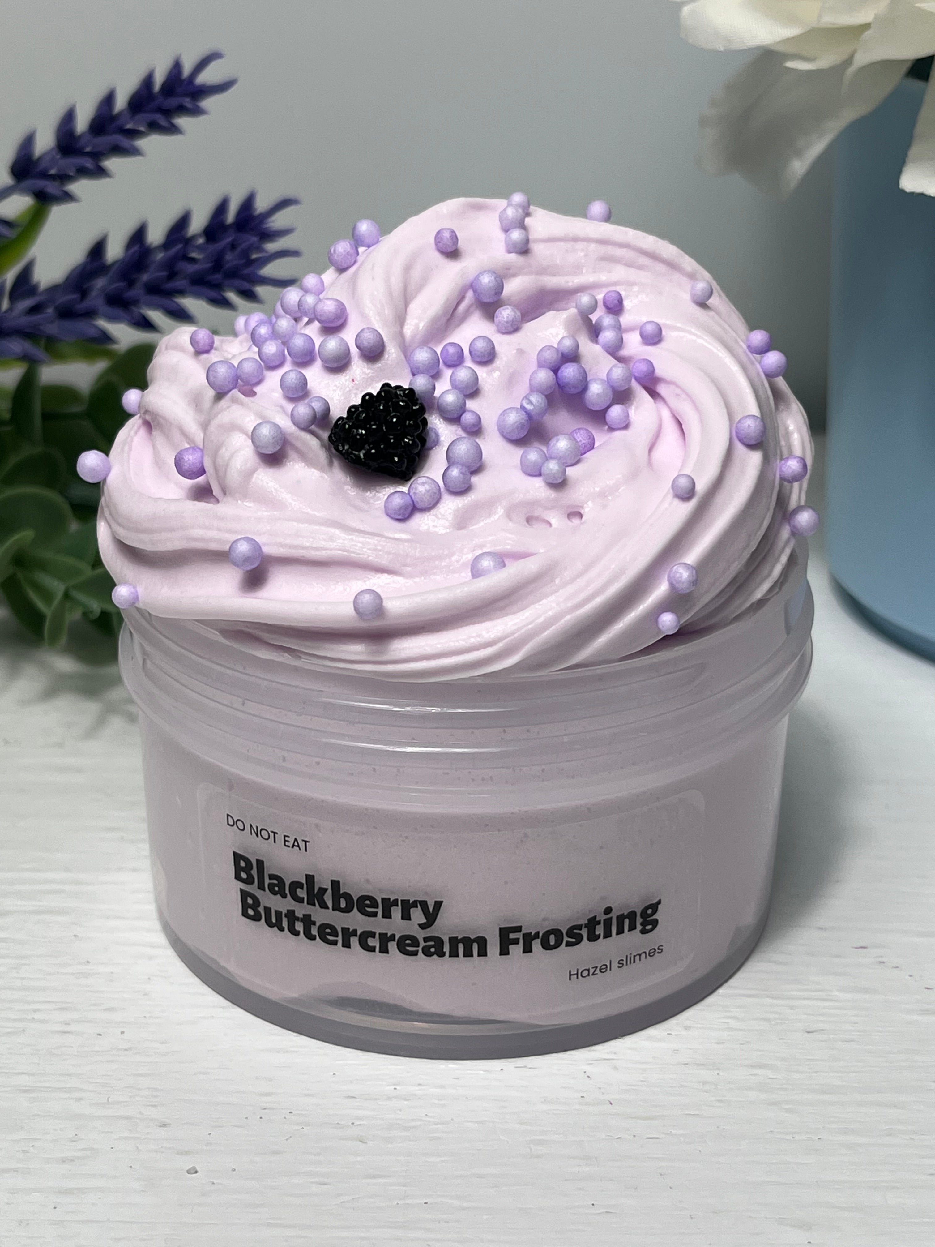 Blackberry Buttercream Frosting Slime