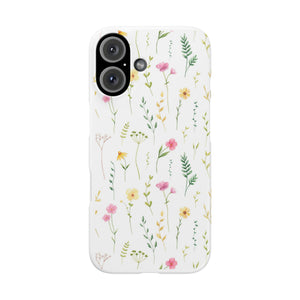 Floral Meadow Snap Case — Delicate Wildflower Phone Cover