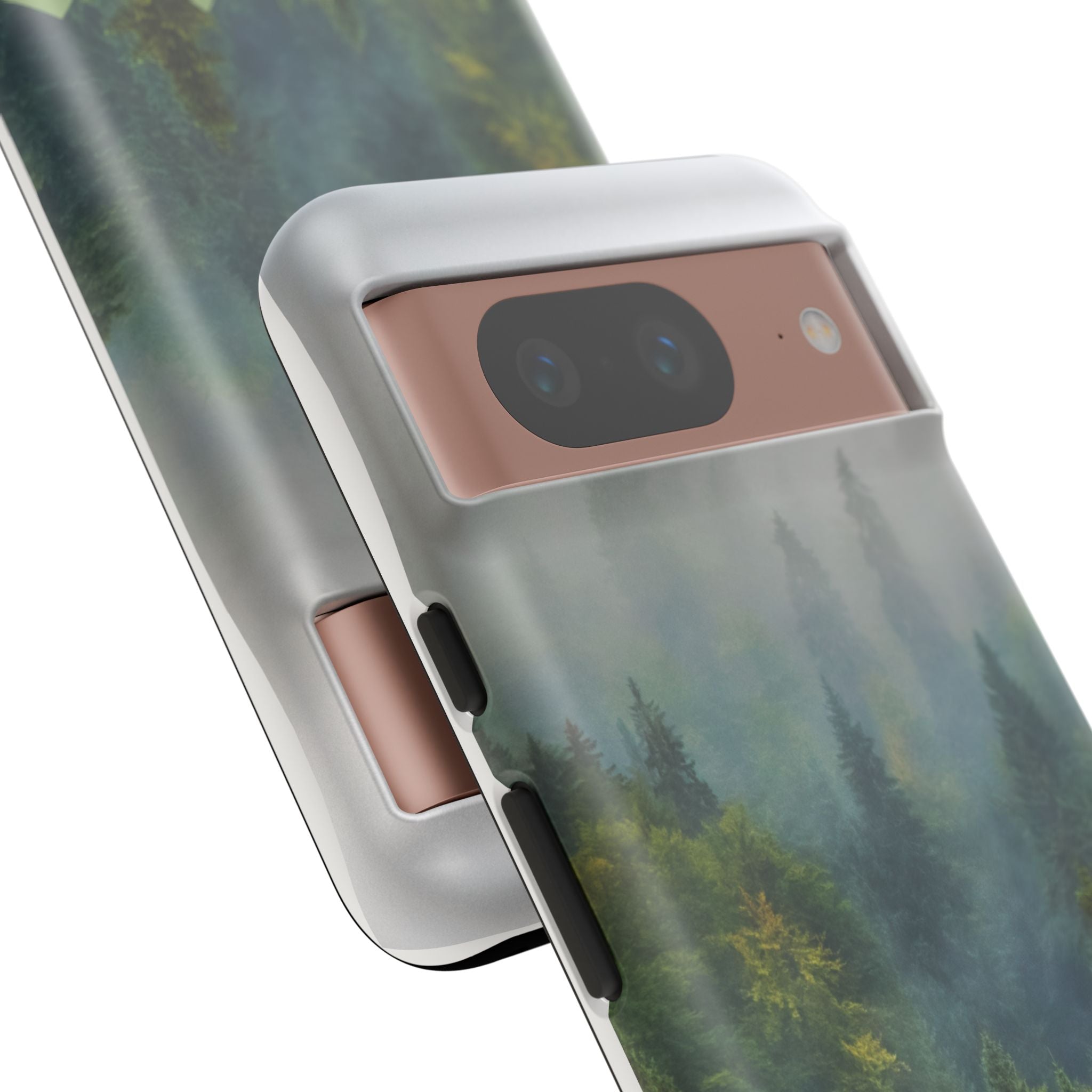 Forest Mist Phone Case — Rainy Mountain Landscape Protective Cover
