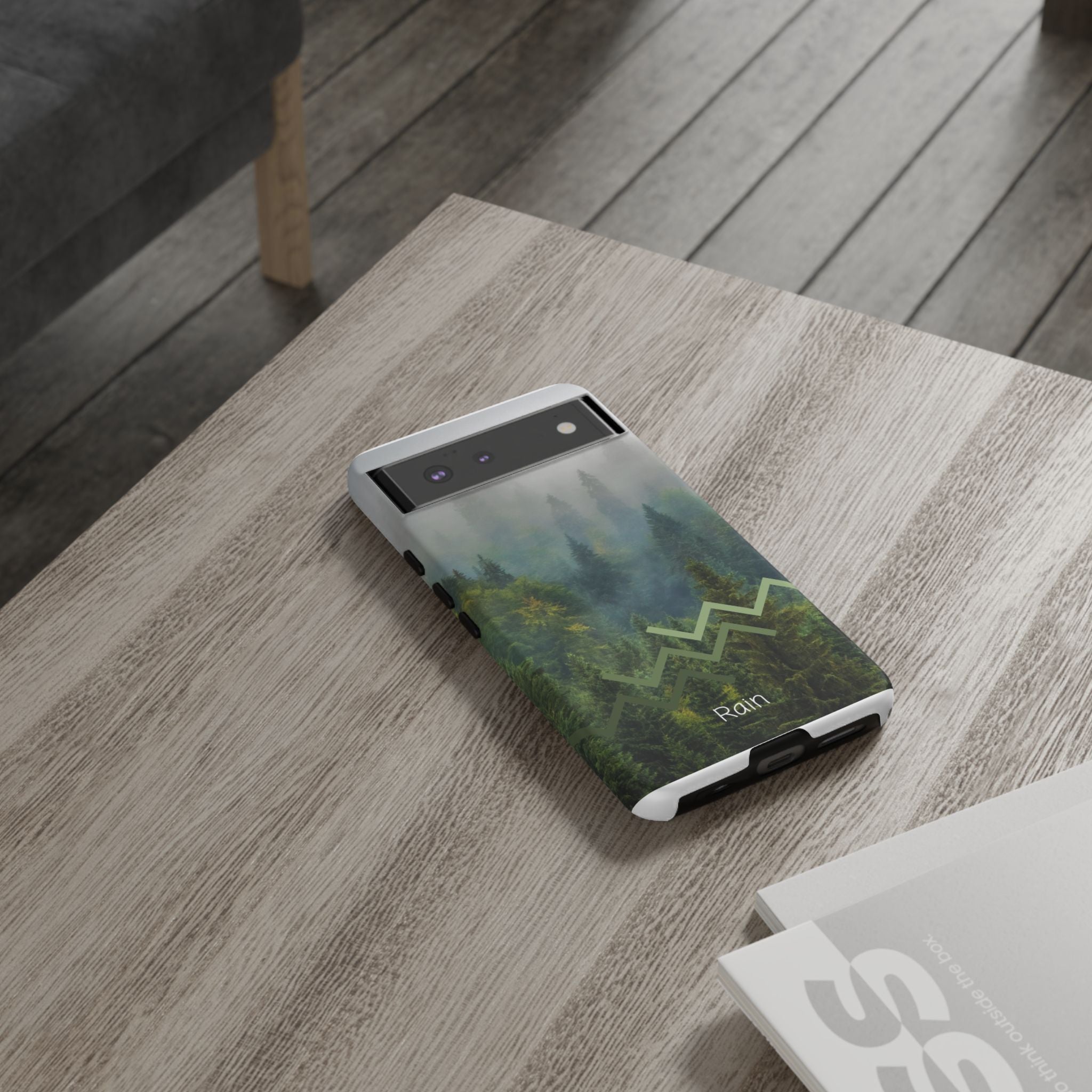 Forest Mist Phone Case — Rainy Mountain Landscape Protective Cover