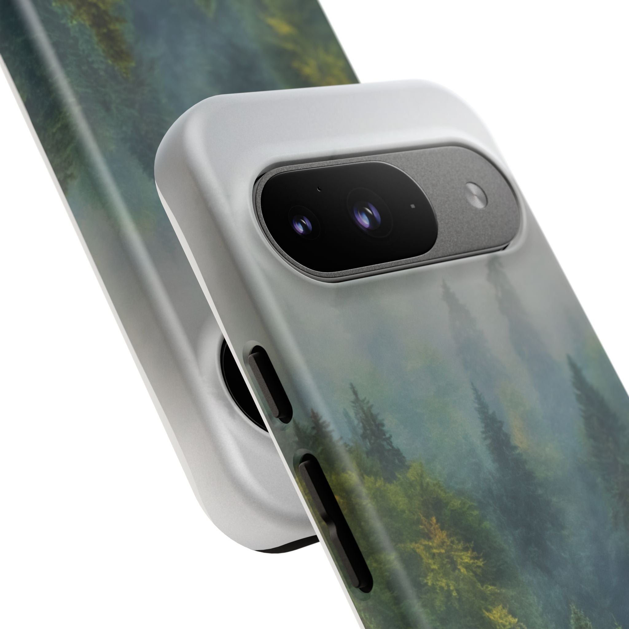 Forest Mist Phone Case — Rainy Mountain Landscape Protective Cover