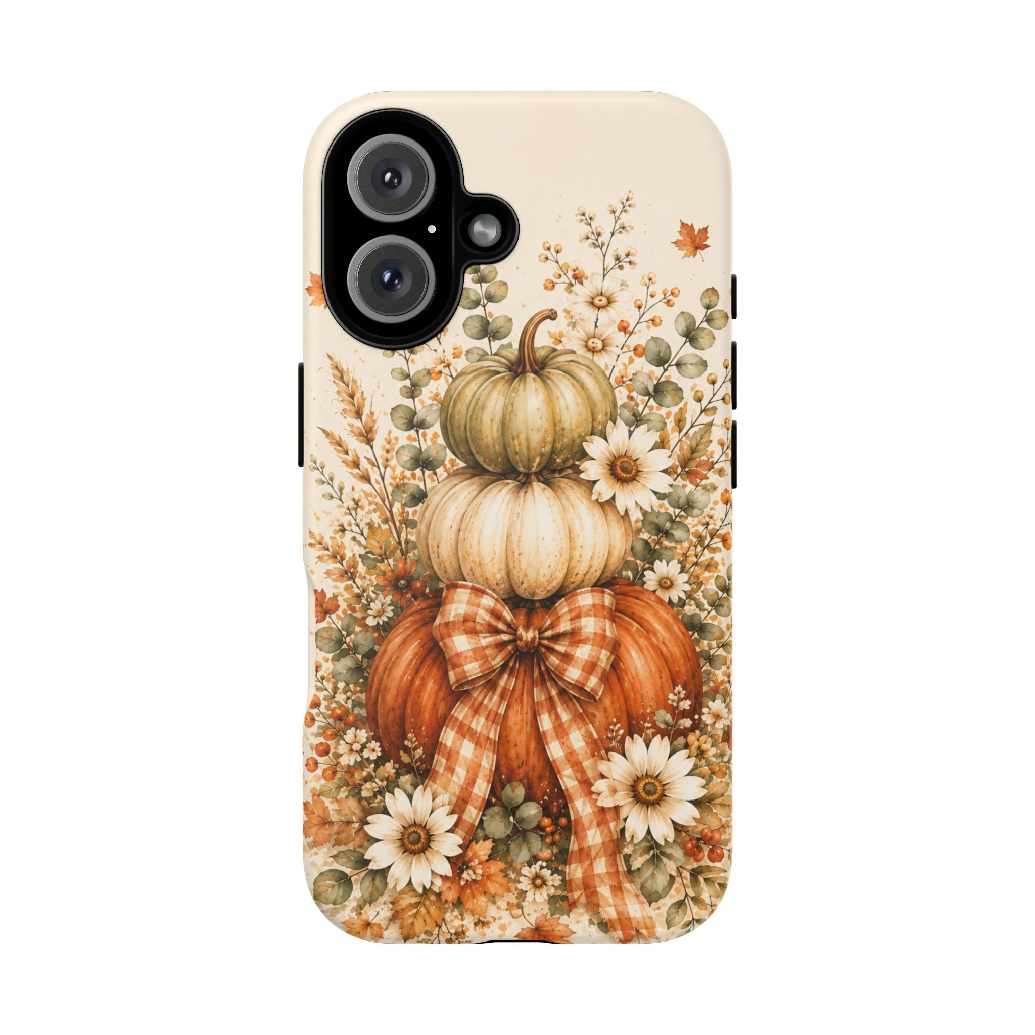 Autumn Pumpkin Bouquet Phone Case — Fall Floral Harvest Design