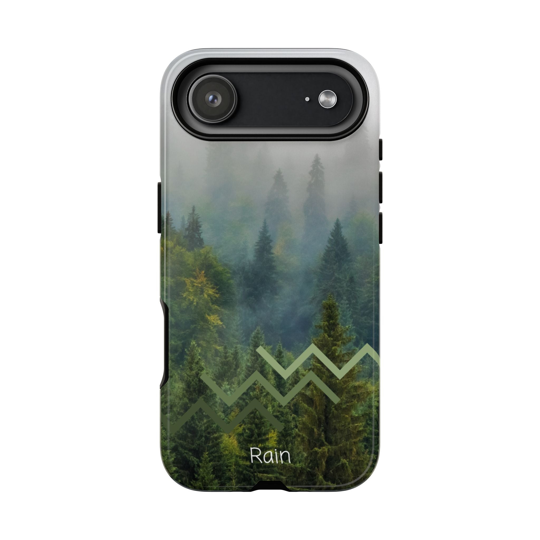 Forest Mist Phone Case — Rainy Mountain Landscape Protective Cover