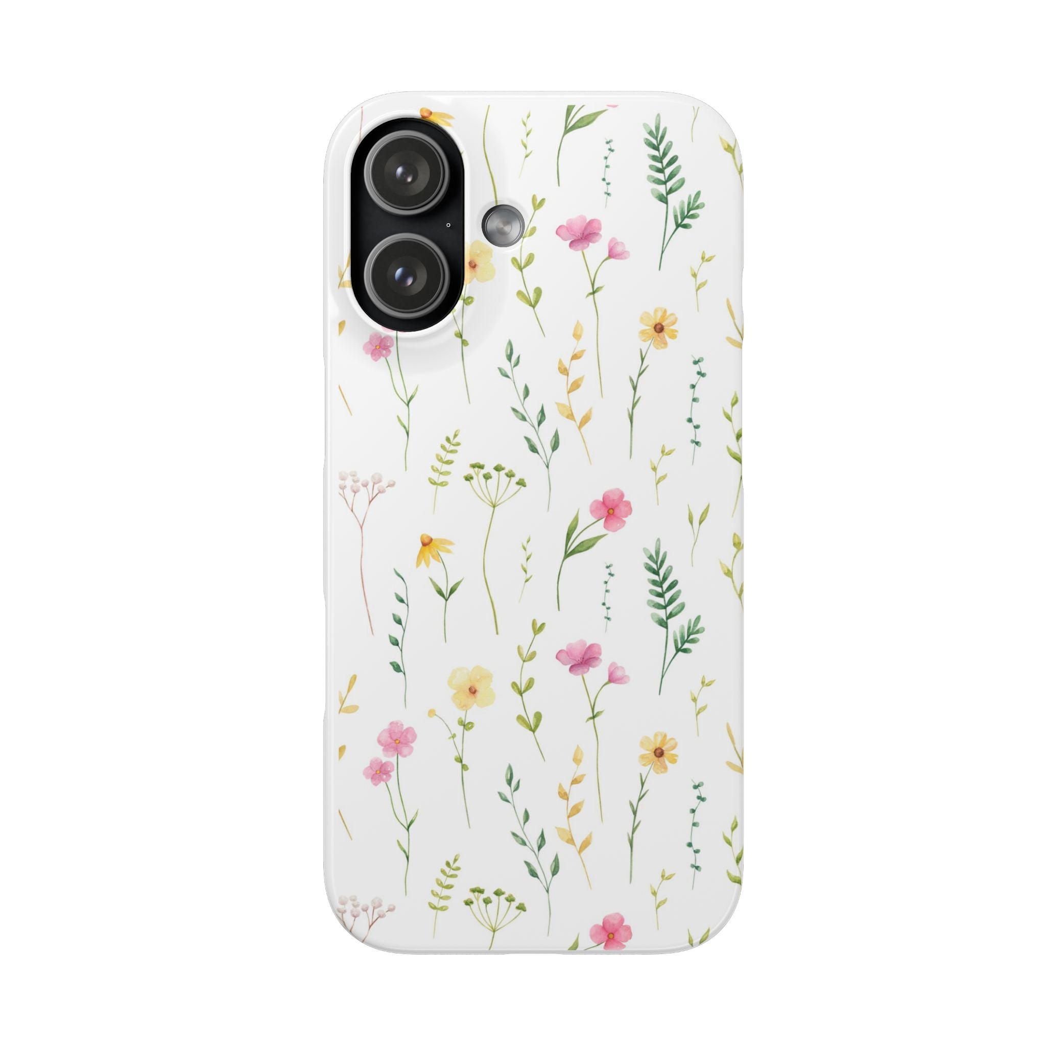 Floral Meadow Snap Case — Delicate Wildflower Phone Cover