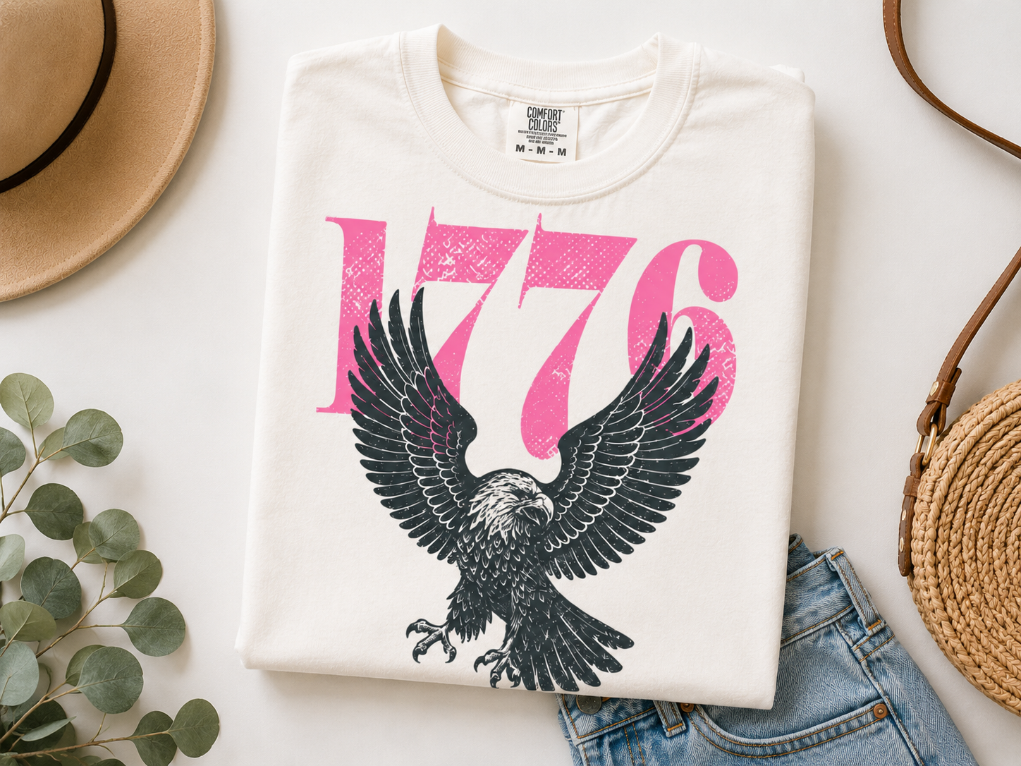 1776 Eagle T-Shirt — Patriotic Vintage Independence Day Tee