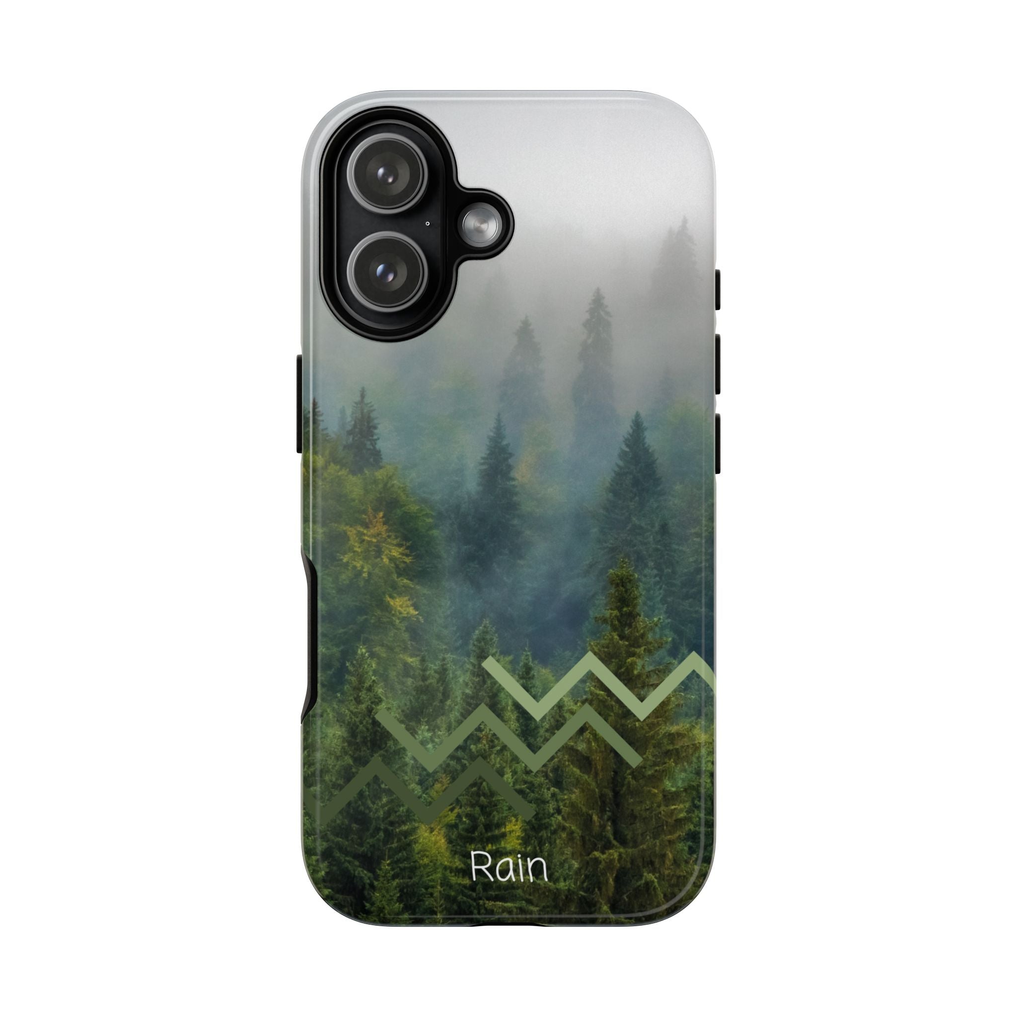 Forest Mist Phone Case — Rainy Mountain Landscape Protective Cover