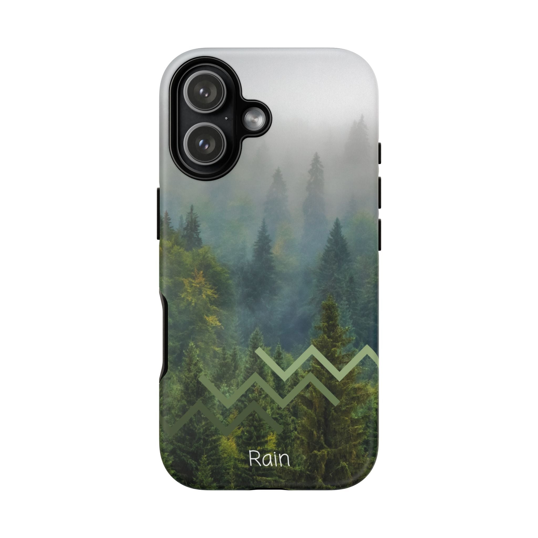 Forest Mist Phone Case — Rainy Mountain Landscape Protective Cover
