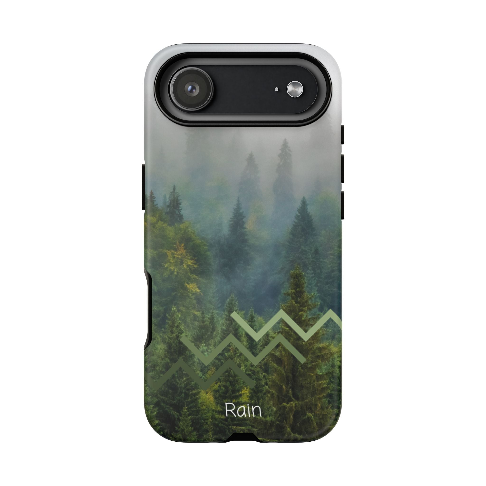 Forest Mist Phone Case — Rainy Mountain Landscape Protective Cover