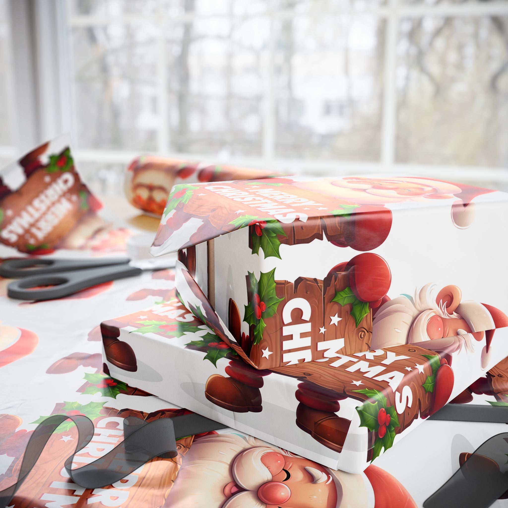 Santa 'Merry Christmas' Wrapping Paper