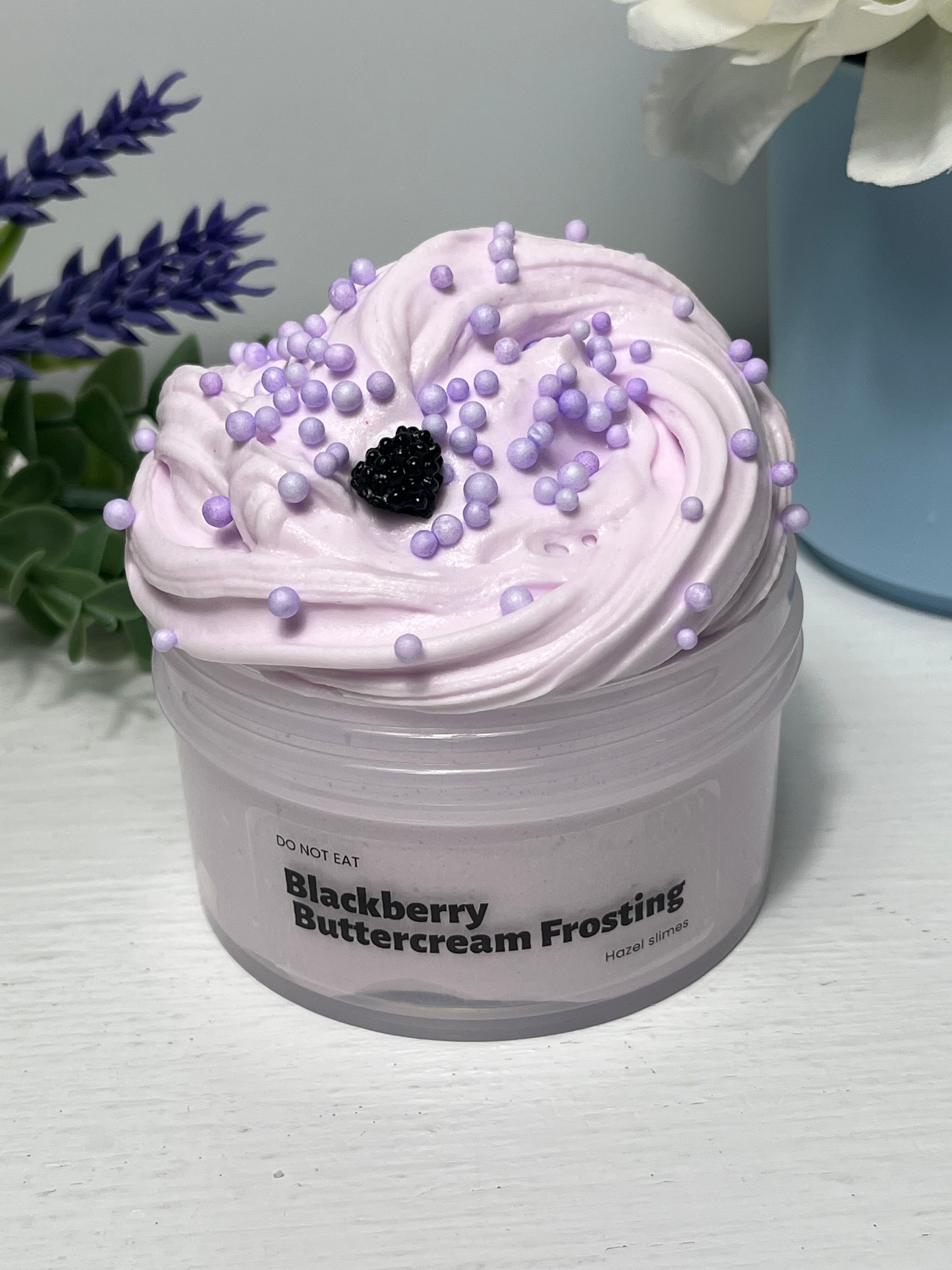 Blackberry Buttercream Frosting Slime