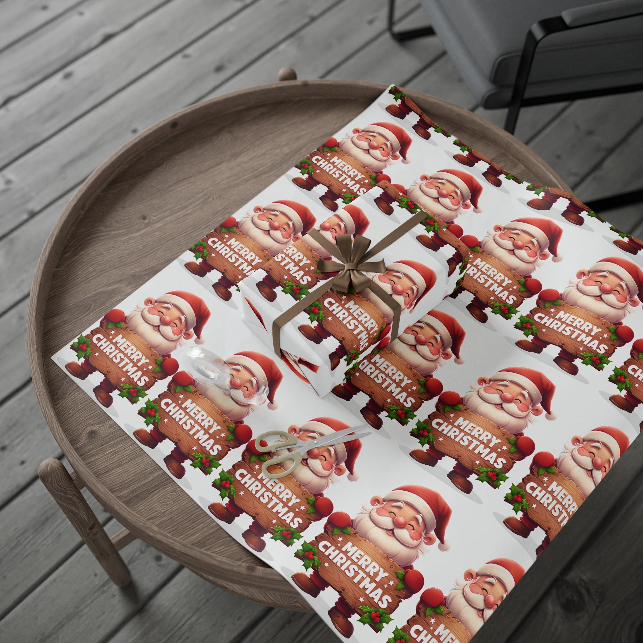 Santa 'Merry Christmas' Wrapping Paper