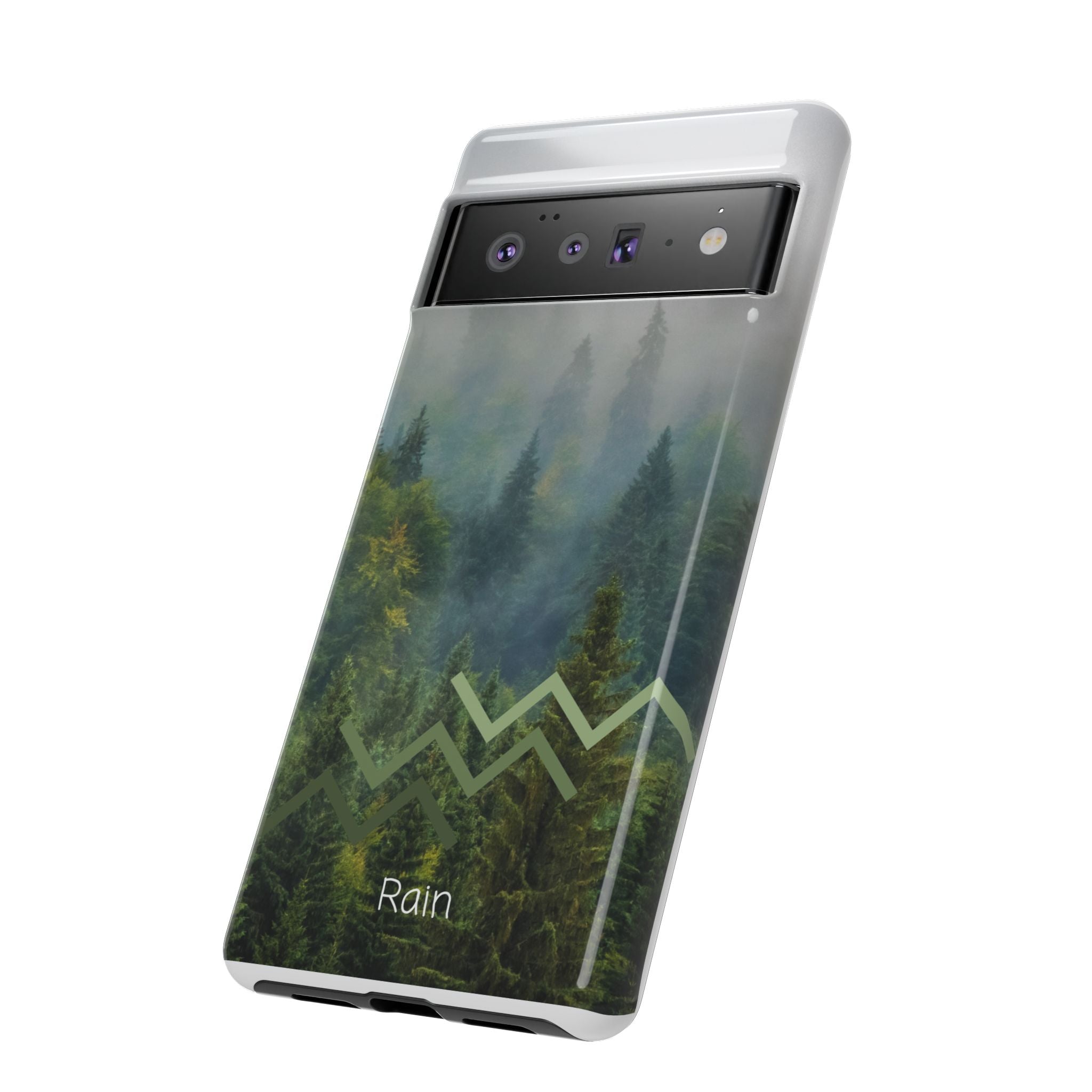 Forest Mist Phone Case — Rainy Mountain Landscape Protective Cover