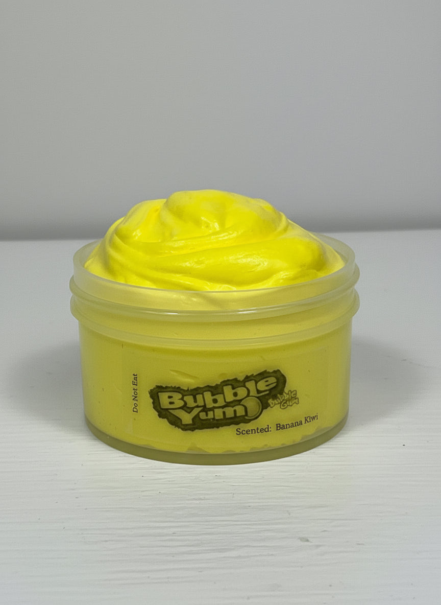Bubble Yum Banana Kiwi Gum Slime