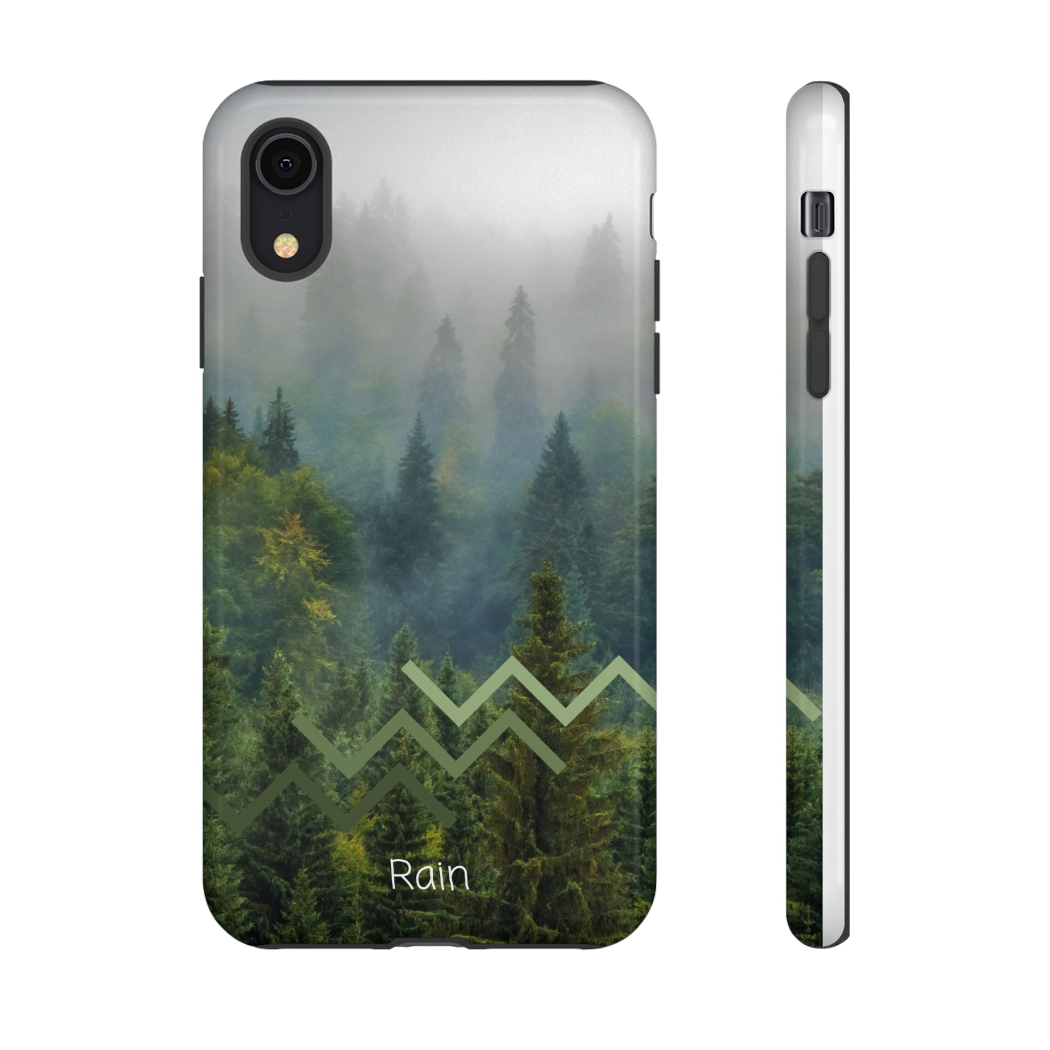 Forest Mist Phone Case — Rainy Mountain Landscape Protective Cover