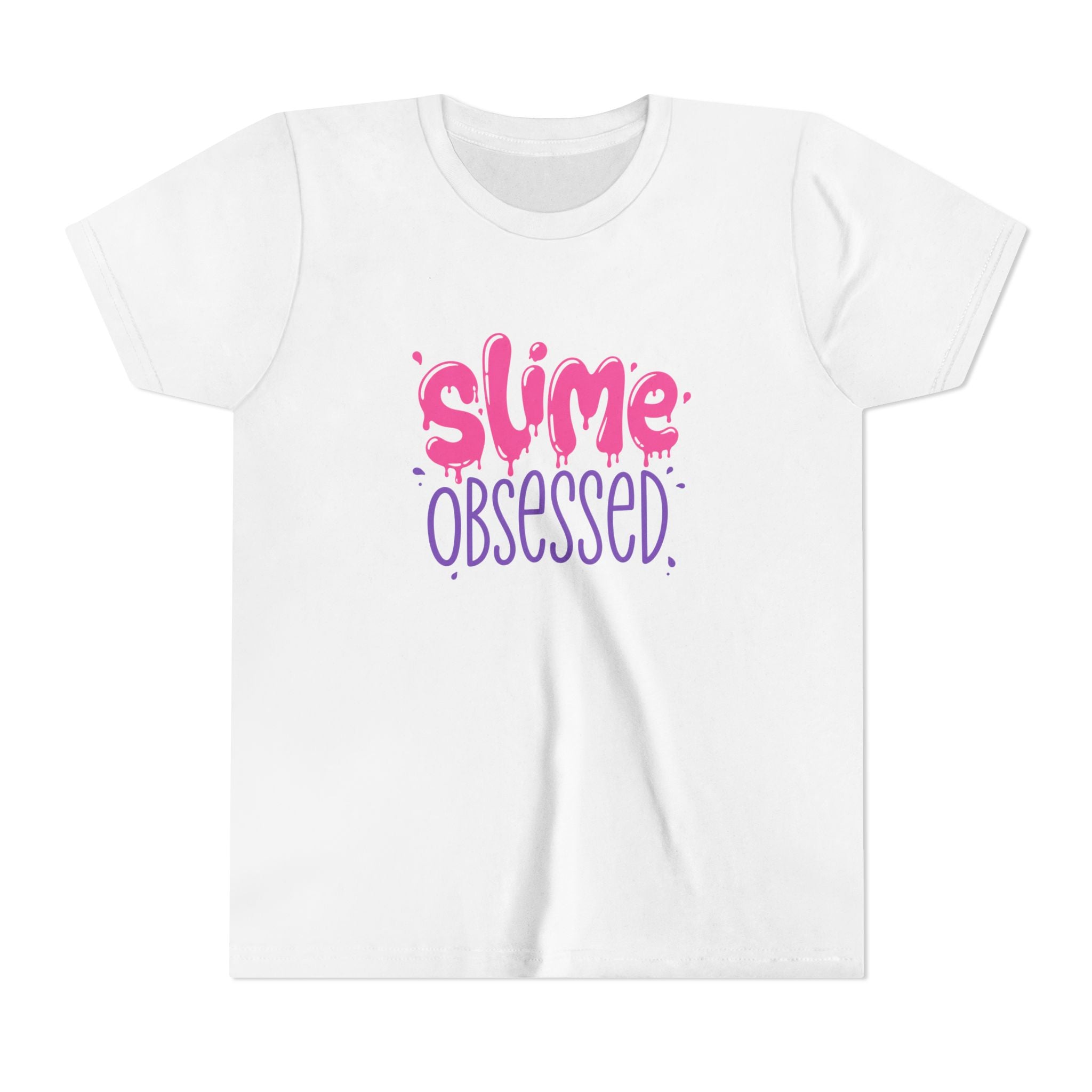 Youth Tee - "Slime Obsessed" Pink & Purple Graphic