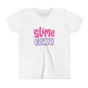 Youth Tee - "Slime Obsessed" Pink & Purple Graphic