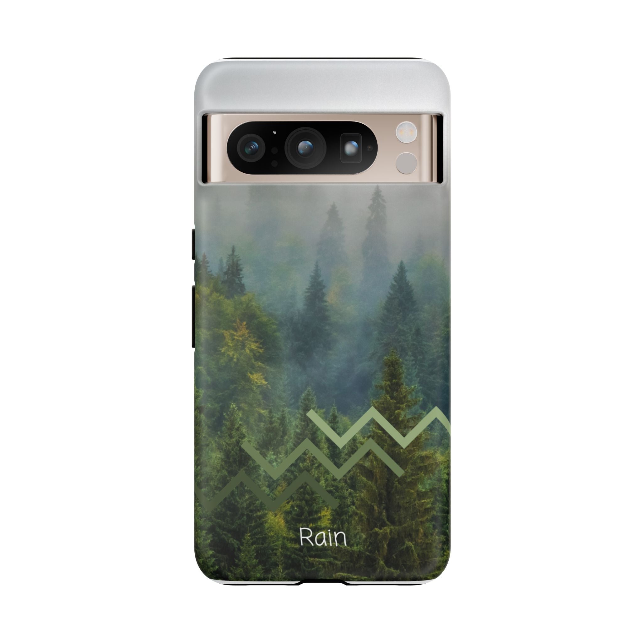 Forest Mist Phone Case — Rainy Mountain Landscape Protective Cover