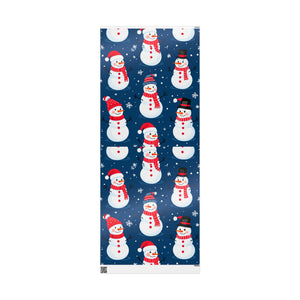 Snowman Pattern Wrapping Paper — Festive Christmas Gift Wrap