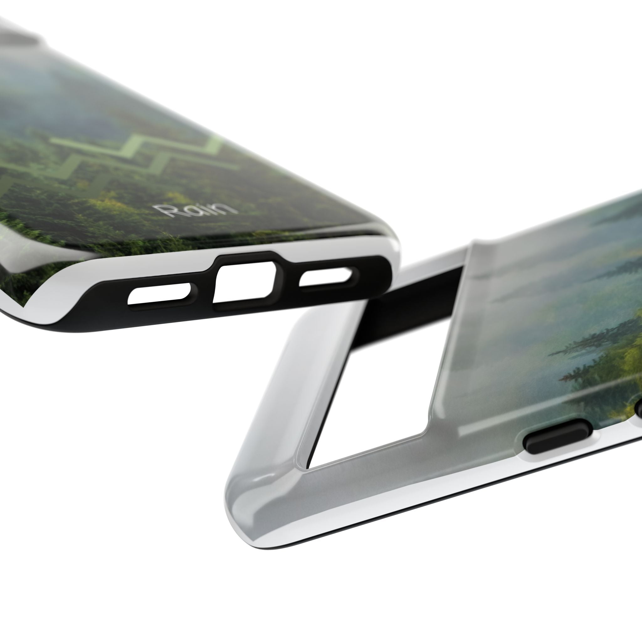 Forest Mist Phone Case — Rainy Mountain Landscape Protective Cover