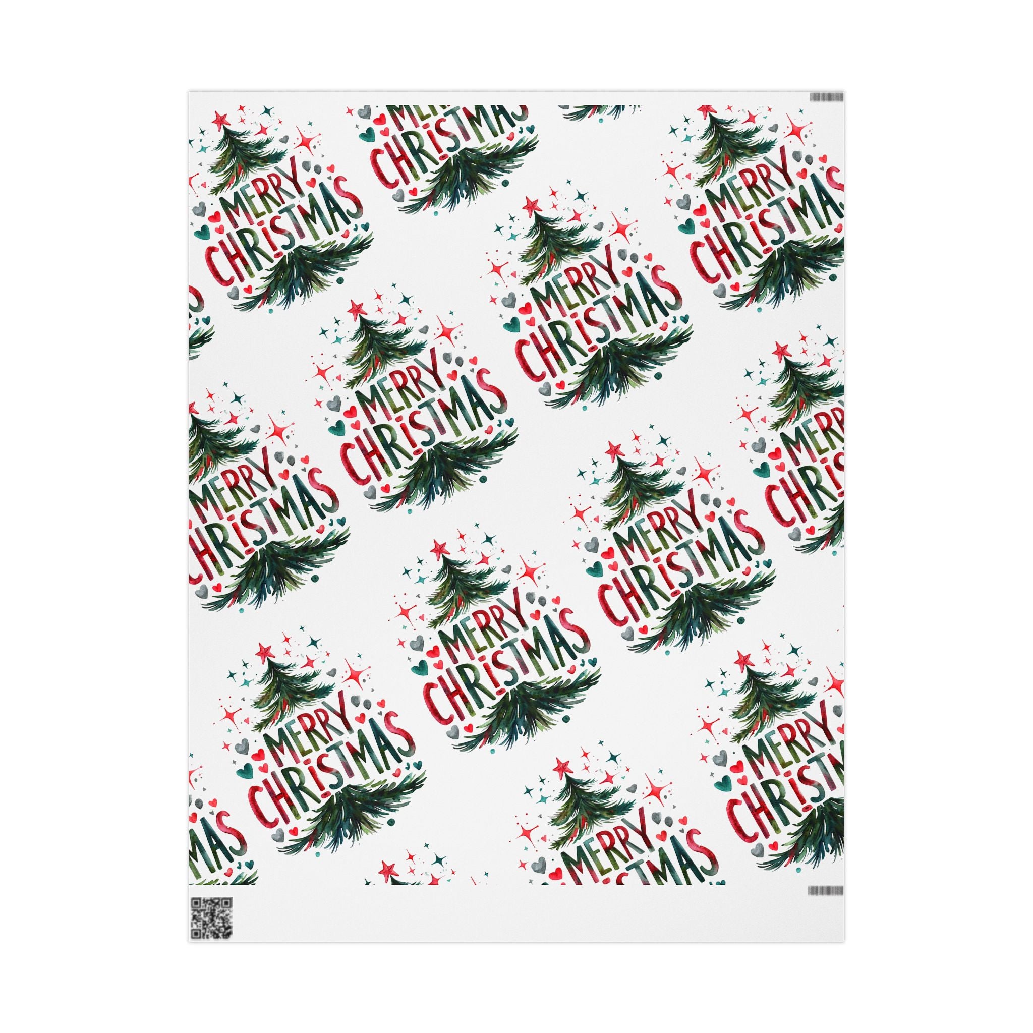 Merry Christmas Tree Wrapping Paper – Festive Holiday Gift Wrap