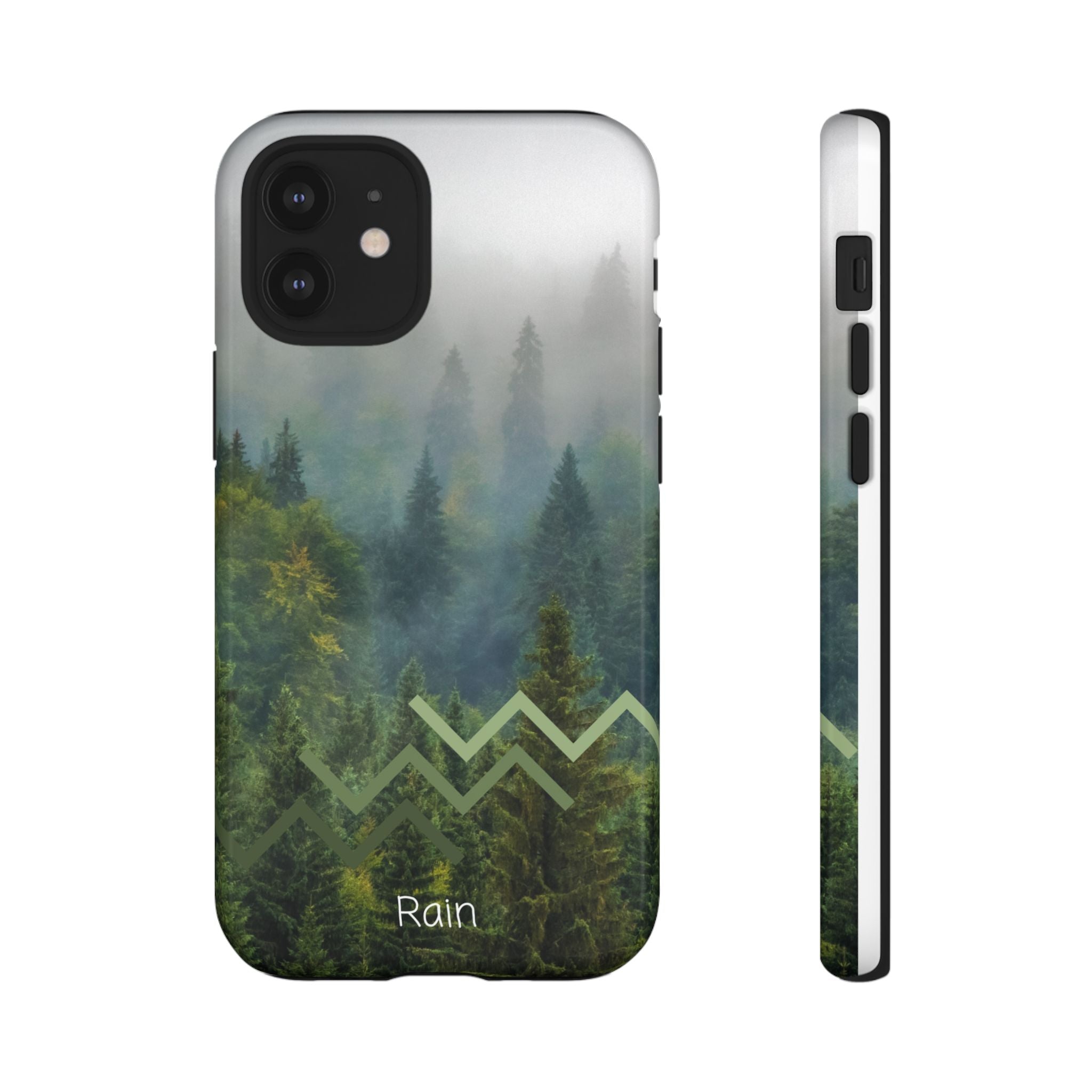 Forest Mist Phone Case — Rainy Mountain Landscape Protective Cover
