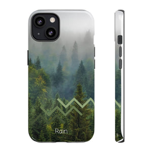 Forest Mist Phone Case — Rainy Mountain Landscape Protective Cover