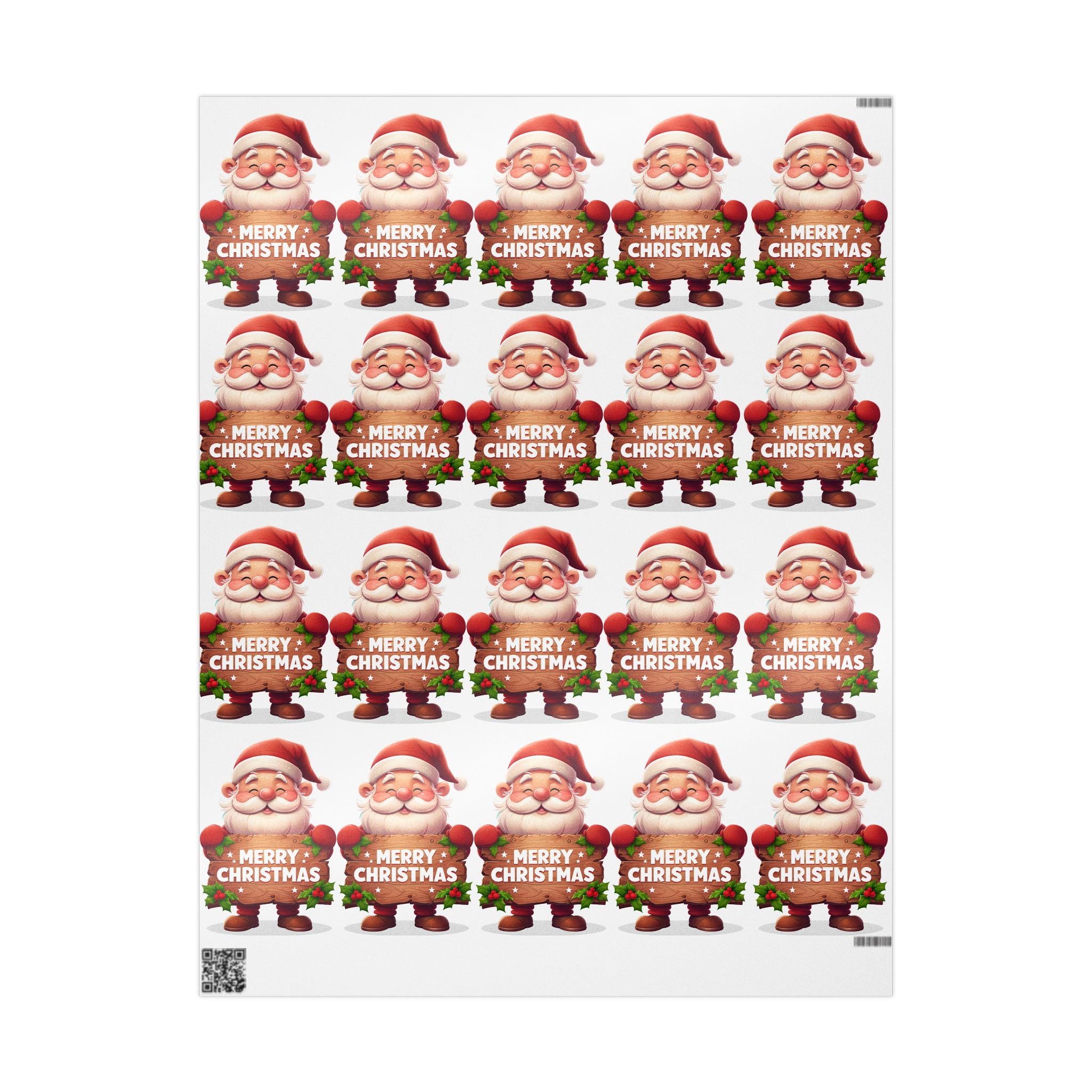 Santa 'Merry Christmas' Wrapping Paper