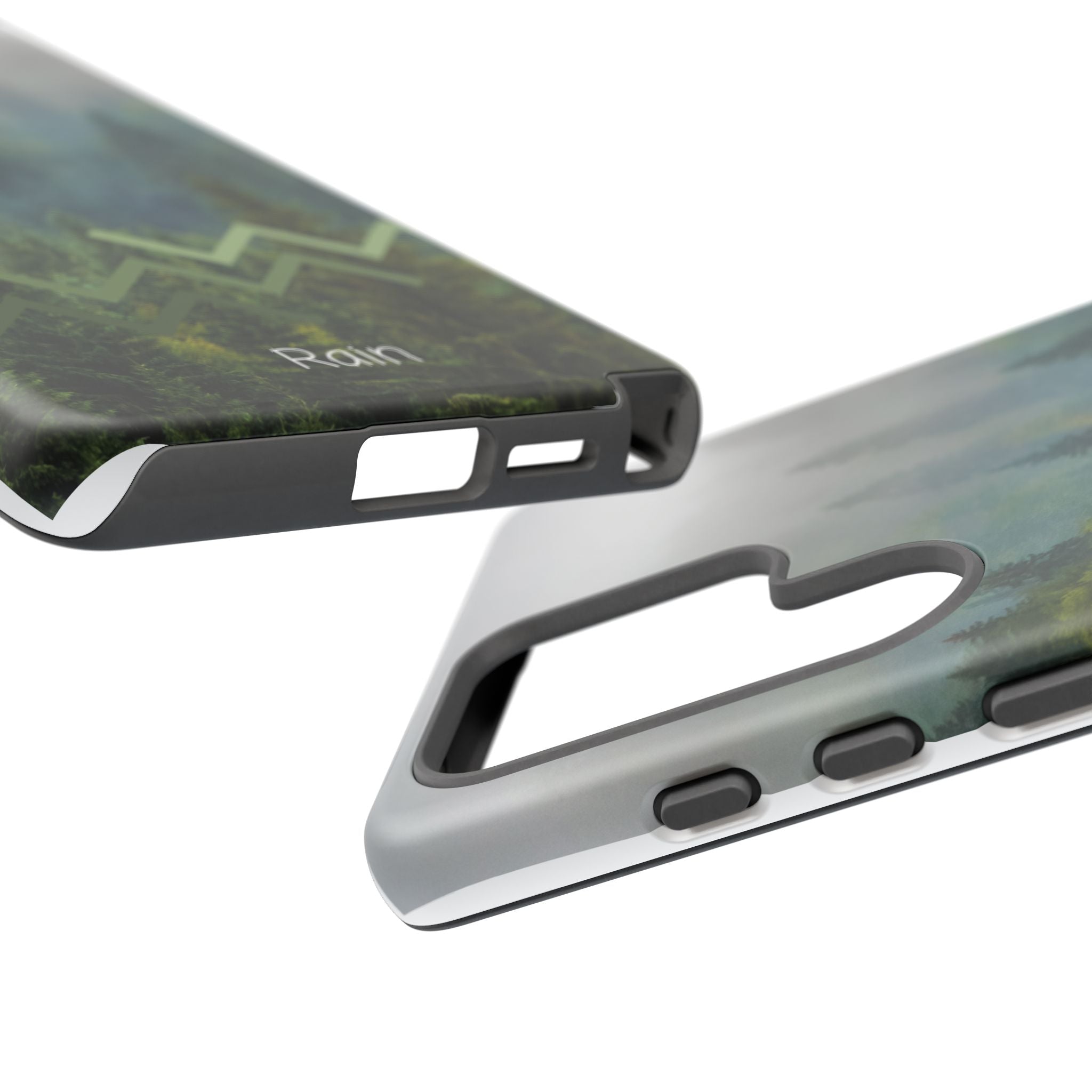 Forest Mist Phone Case — Rainy Mountain Landscape Protective Cover