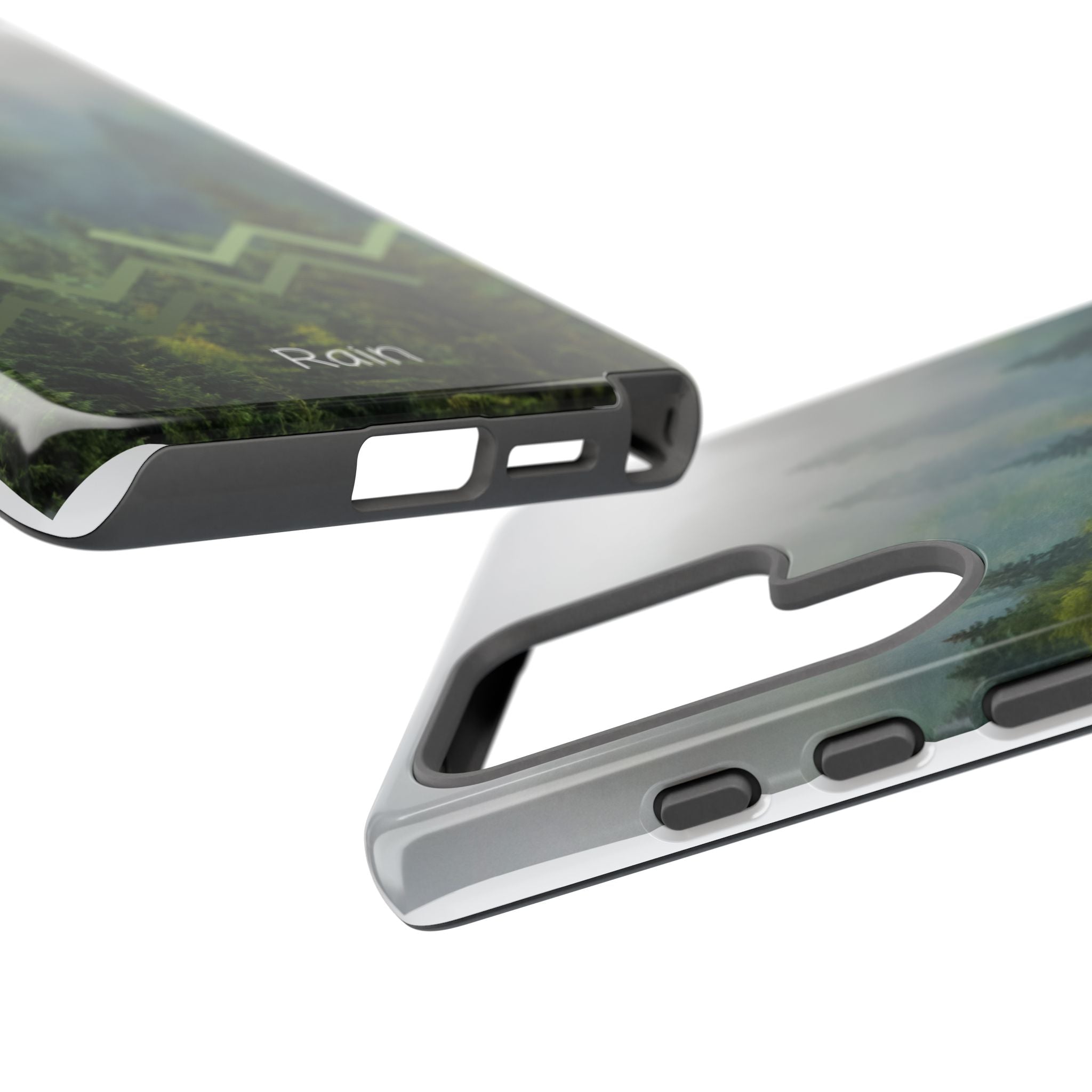 Forest Mist Phone Case — Rainy Mountain Landscape Protective Cover