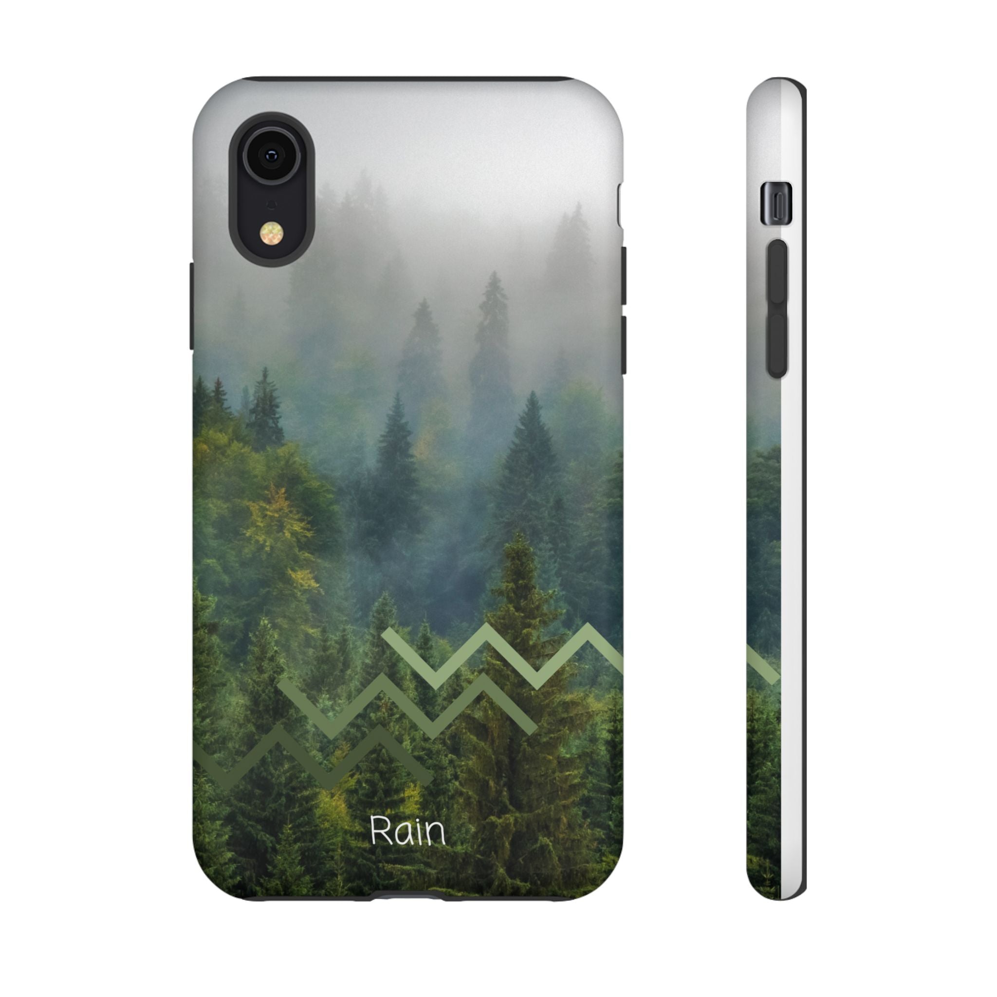 Forest Mist Phone Case — Rainy Mountain Landscape Protective Cover
