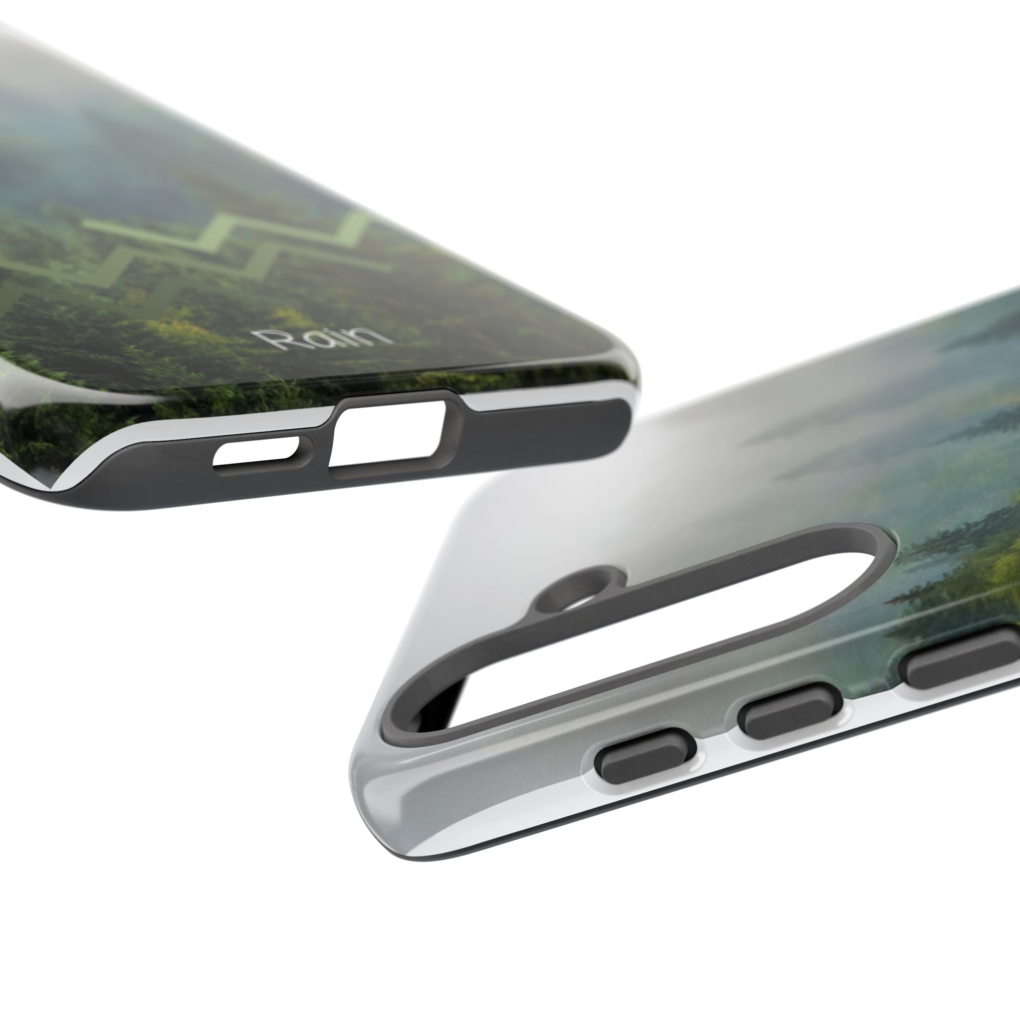 Forest Mist Phone Case — Rainy Mountain Landscape Protective Cover