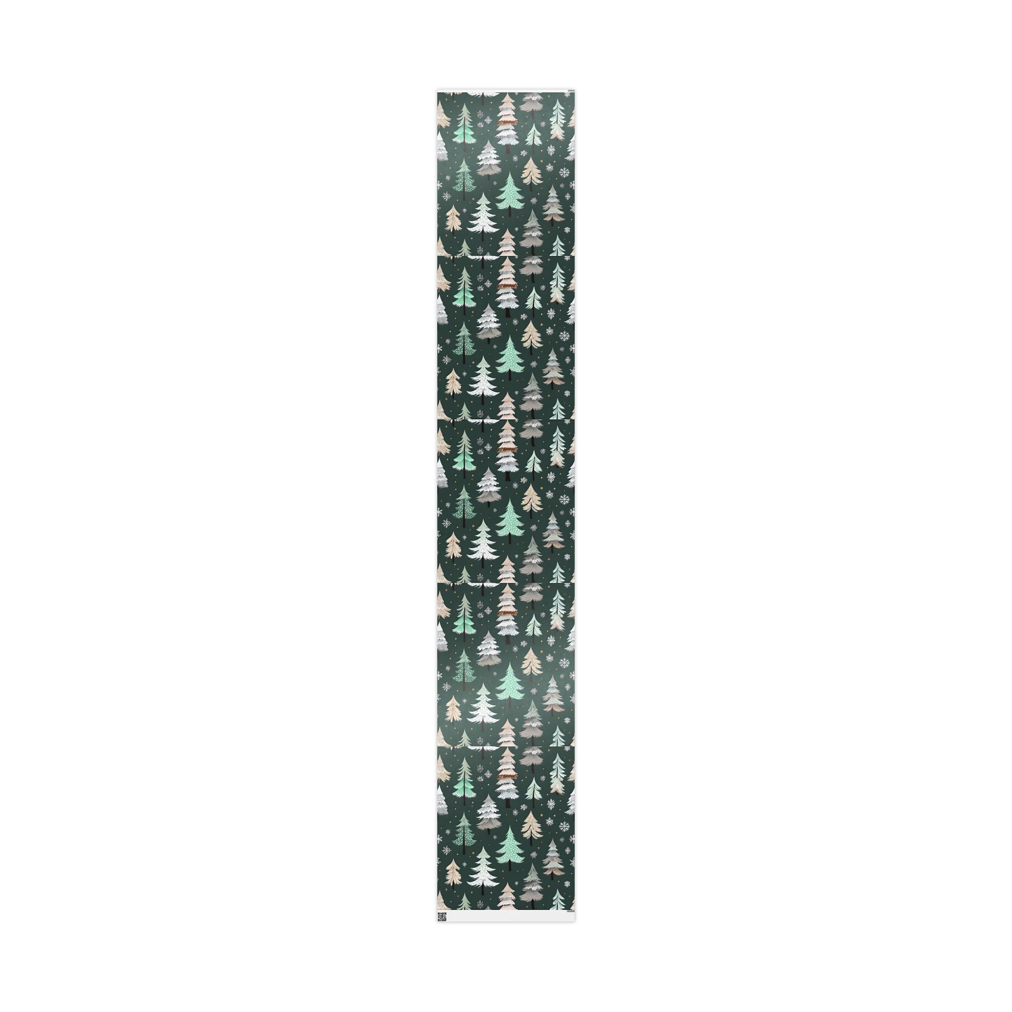 Holiday Pine Tree Wrapping Paper — Dark Green Christmas Gift Wrap