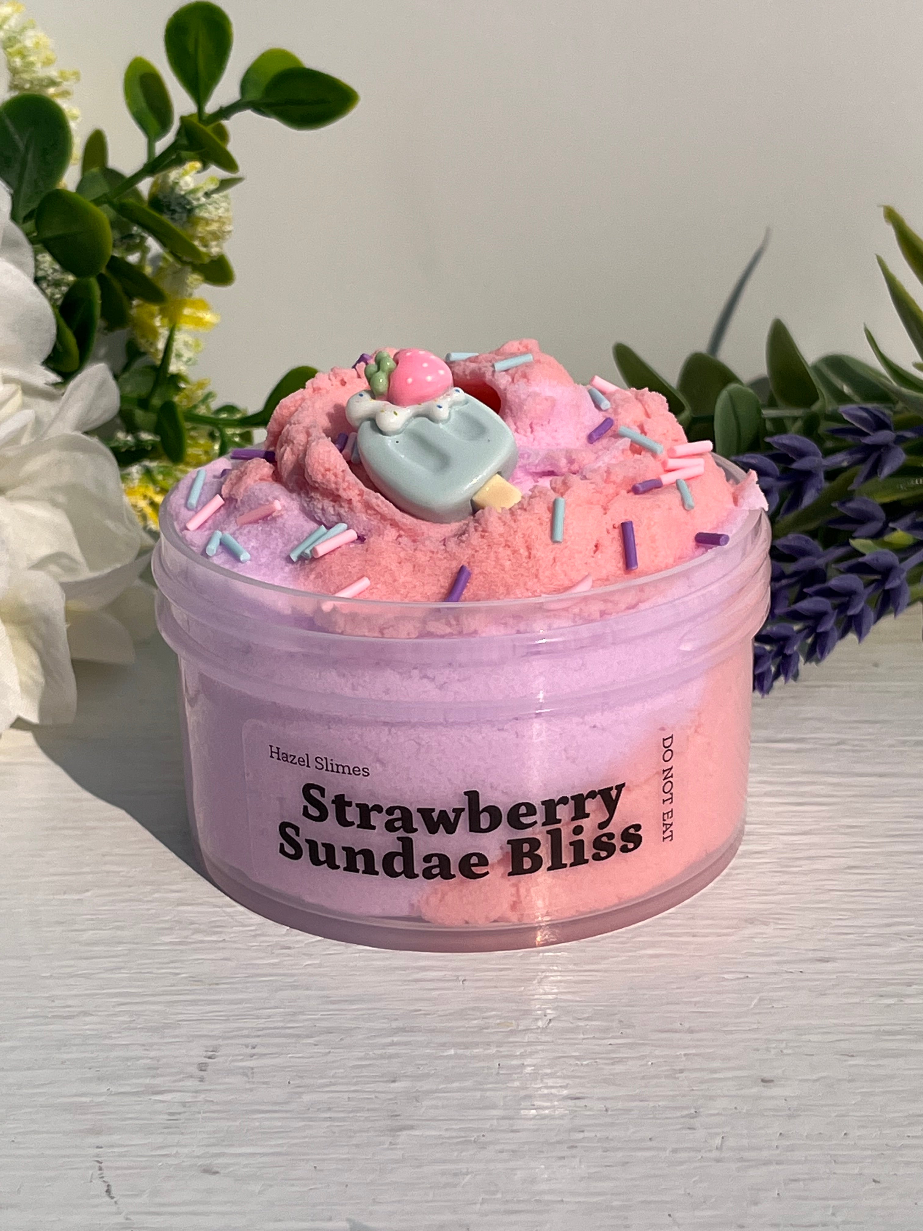 Strawberry Sundae Bliss Slime