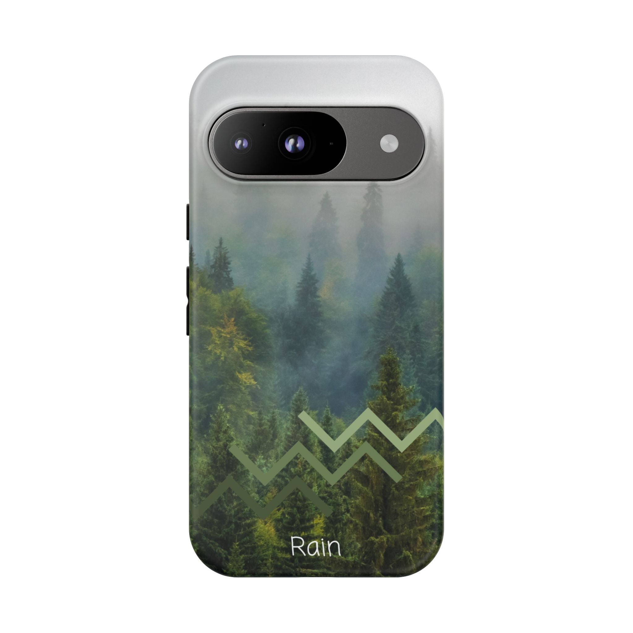 Forest Mist Phone Case — Rainy Mountain Landscape Protective Cover