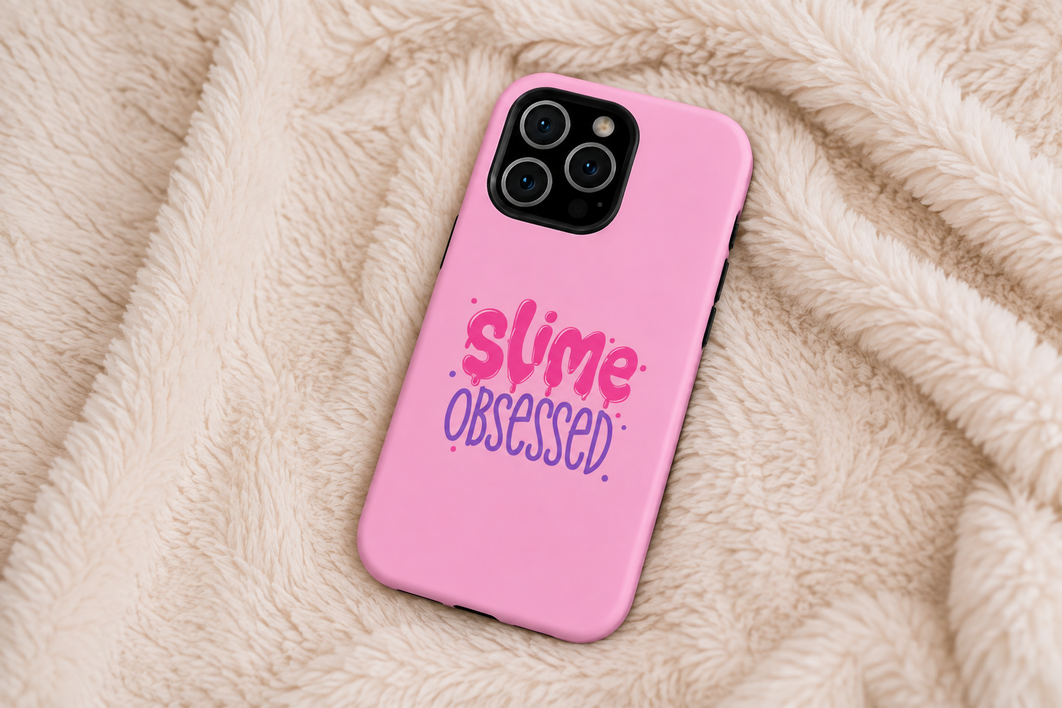 Slime Obsessed Pink Tough Phone Case