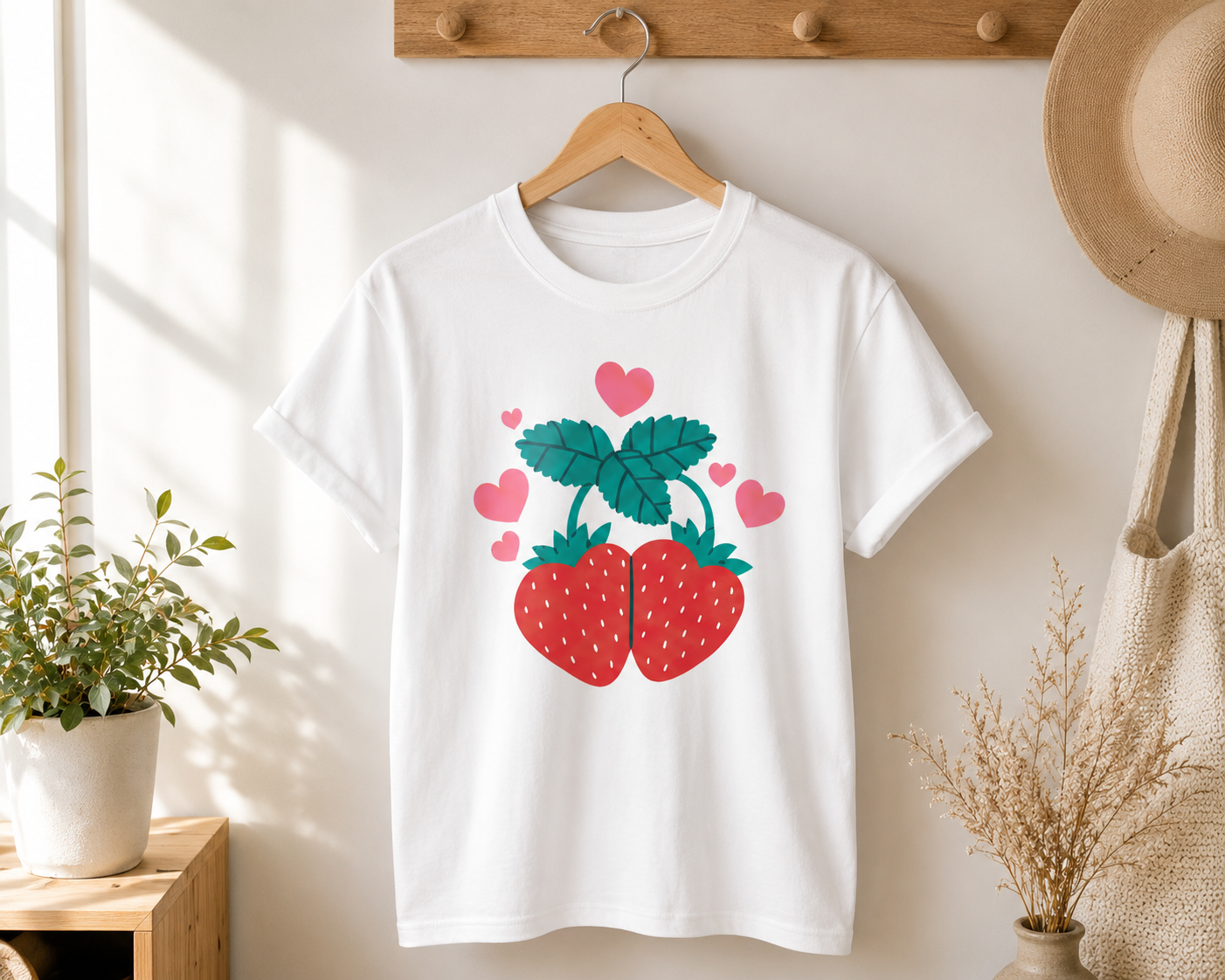 Strawberry Sweet Cotton T-Shirt