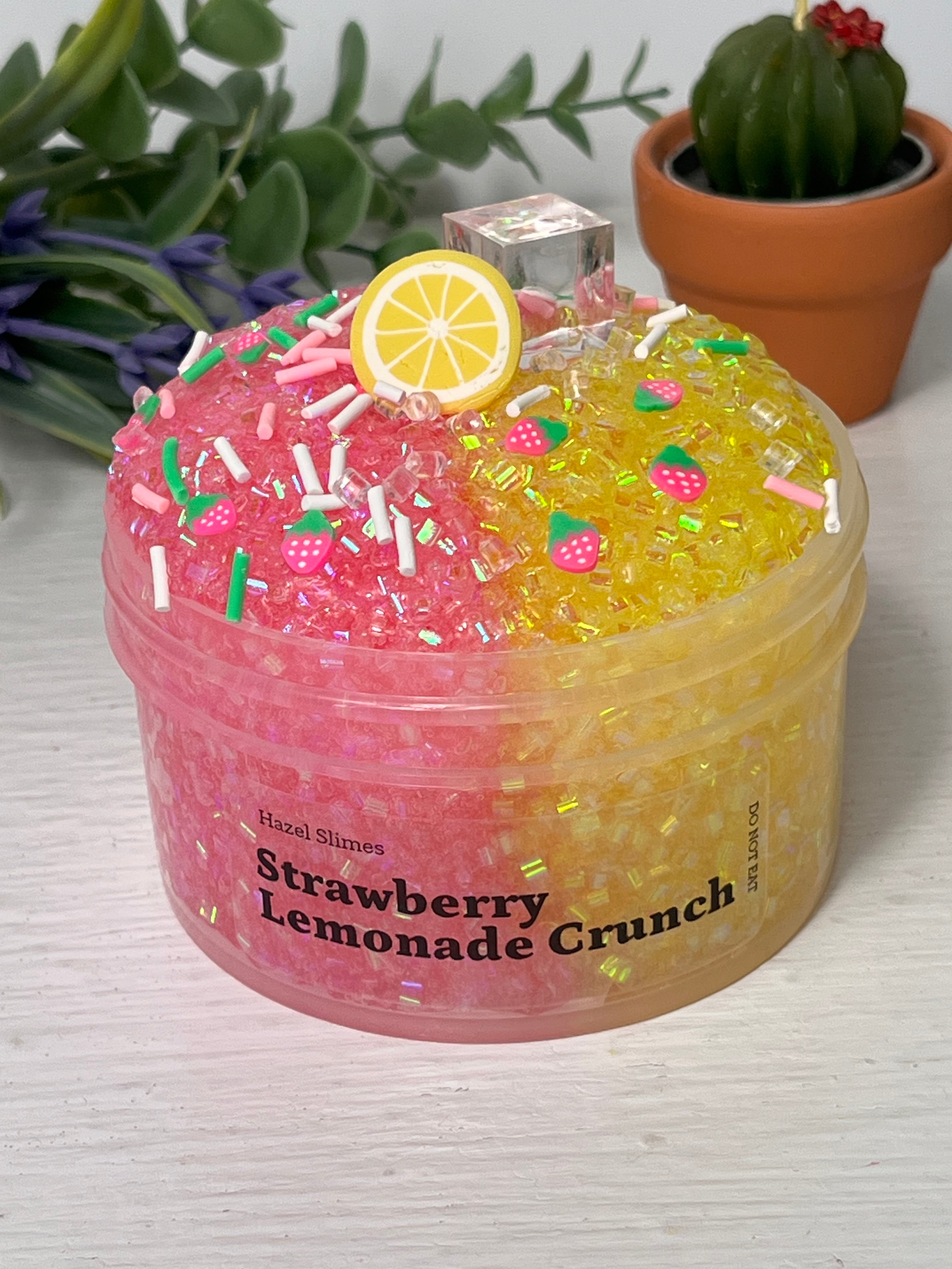Strawberry Lemonade Crunch Slime