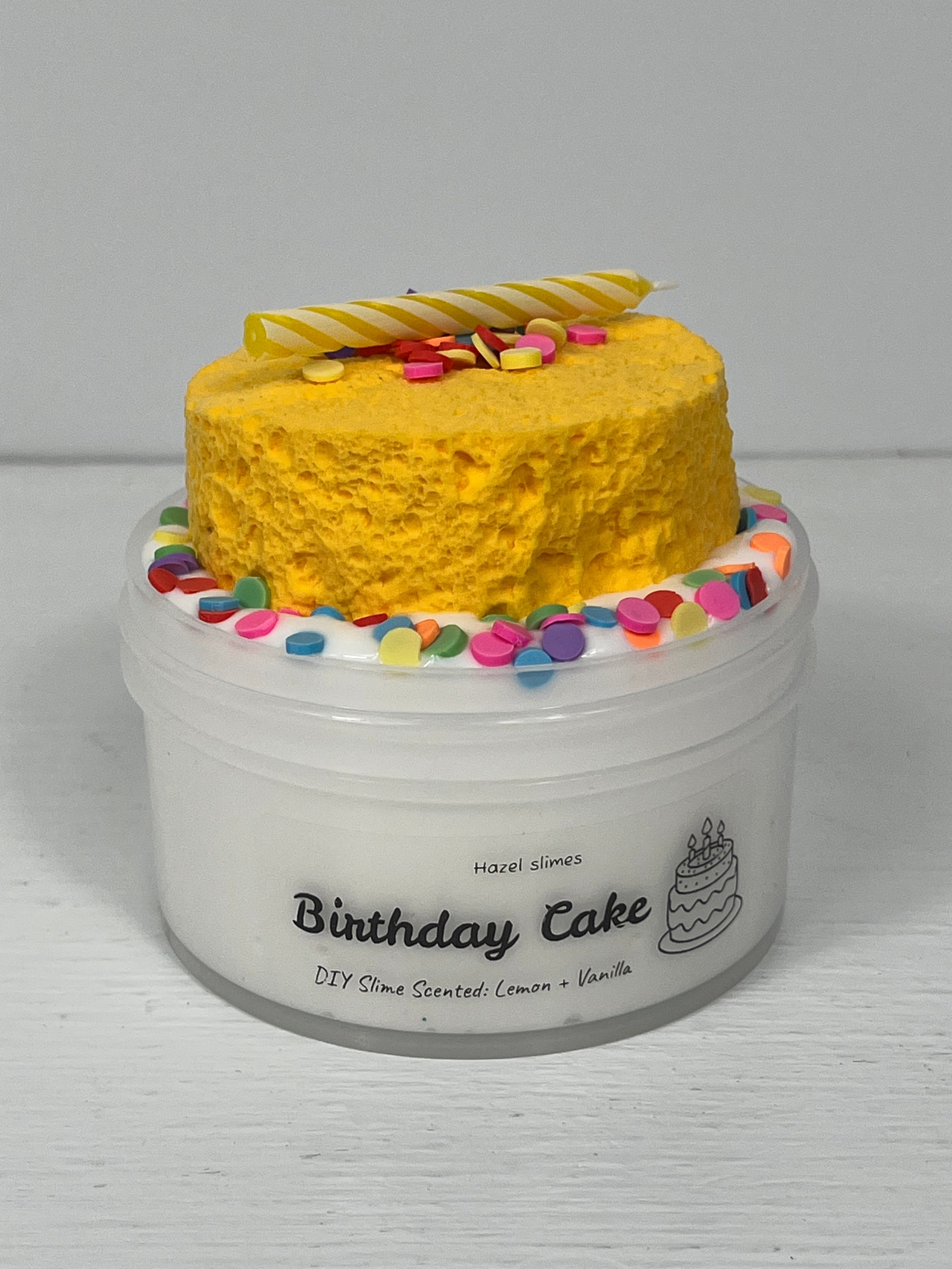 Birthday Cake DIY Slime