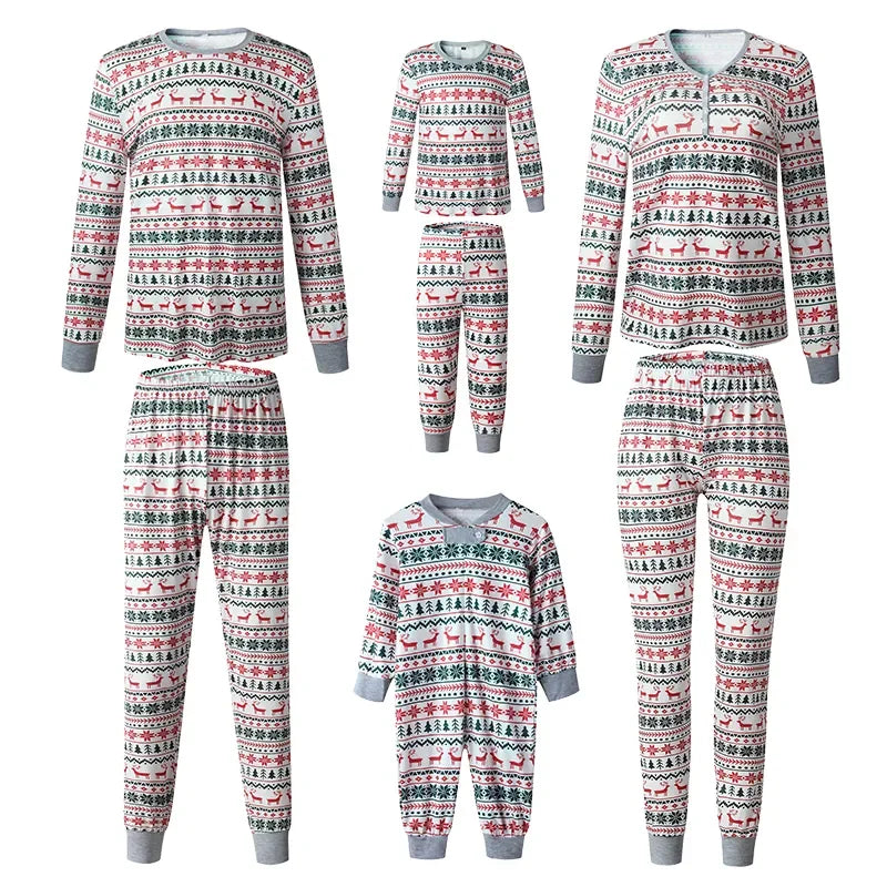 Christmas Family Matching Pajamas New Year Xmas Father Mother