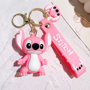 Disney Stitch Toys Keychain Anime Figure Stitch Pendant Keychain Sweet